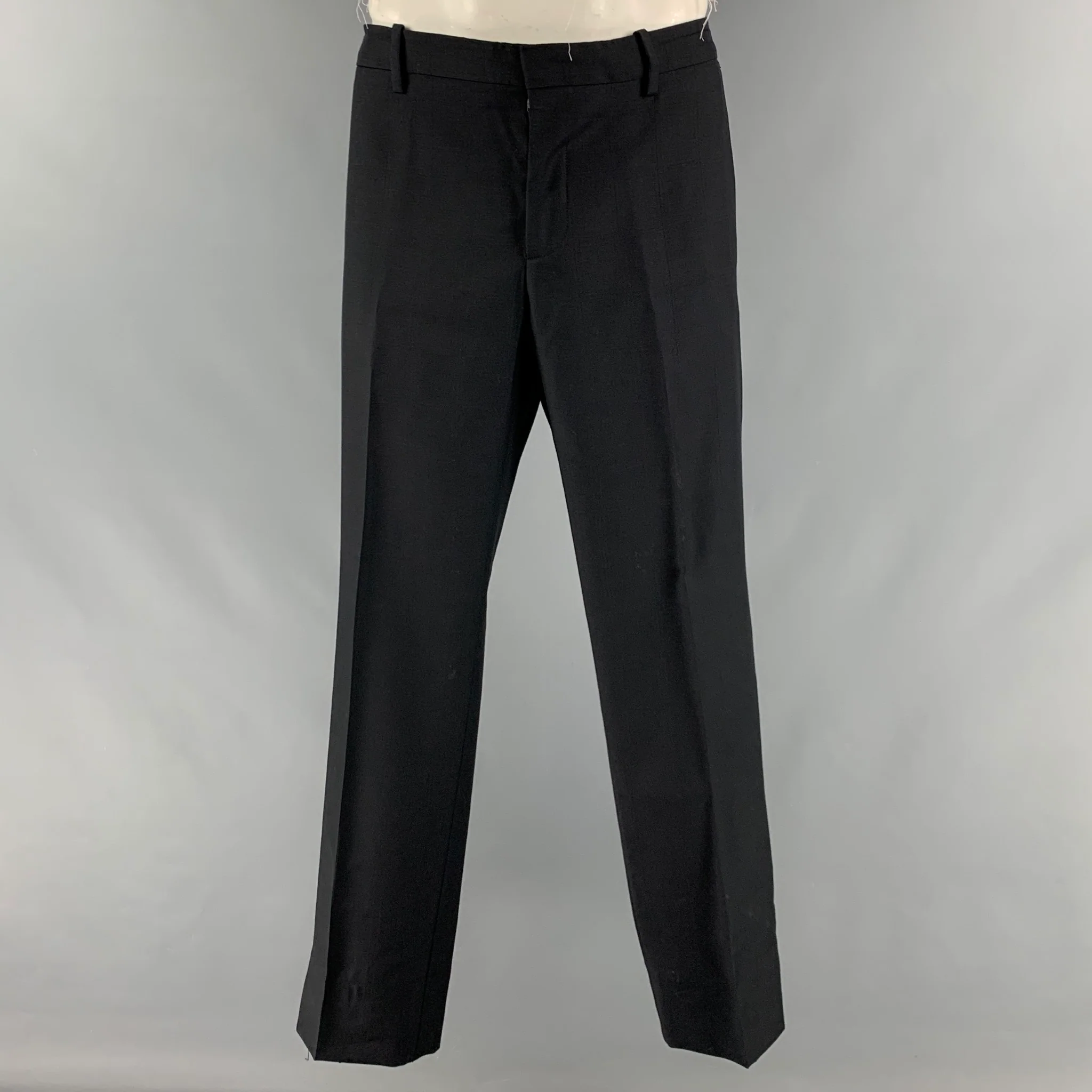 D&G by DOLCE & GABBANA Size 46 Black Window Pane Wool Viscose Blend Suit - Image 5