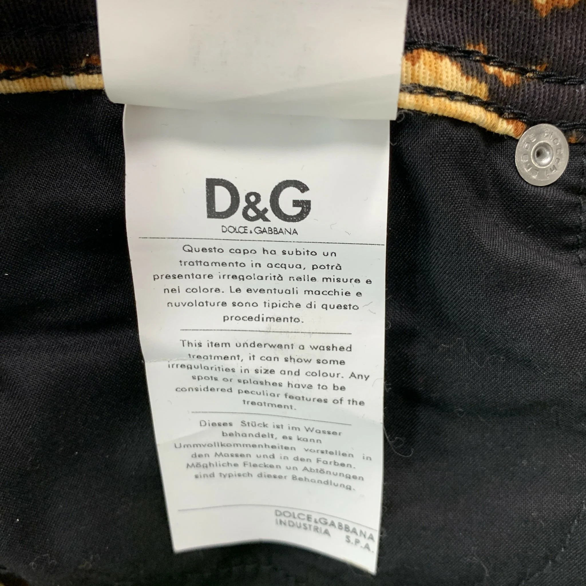 D&G by DOLCE & GABBANA Size XS Brown Gold Cotton Blend Skirt Sets - Image 10