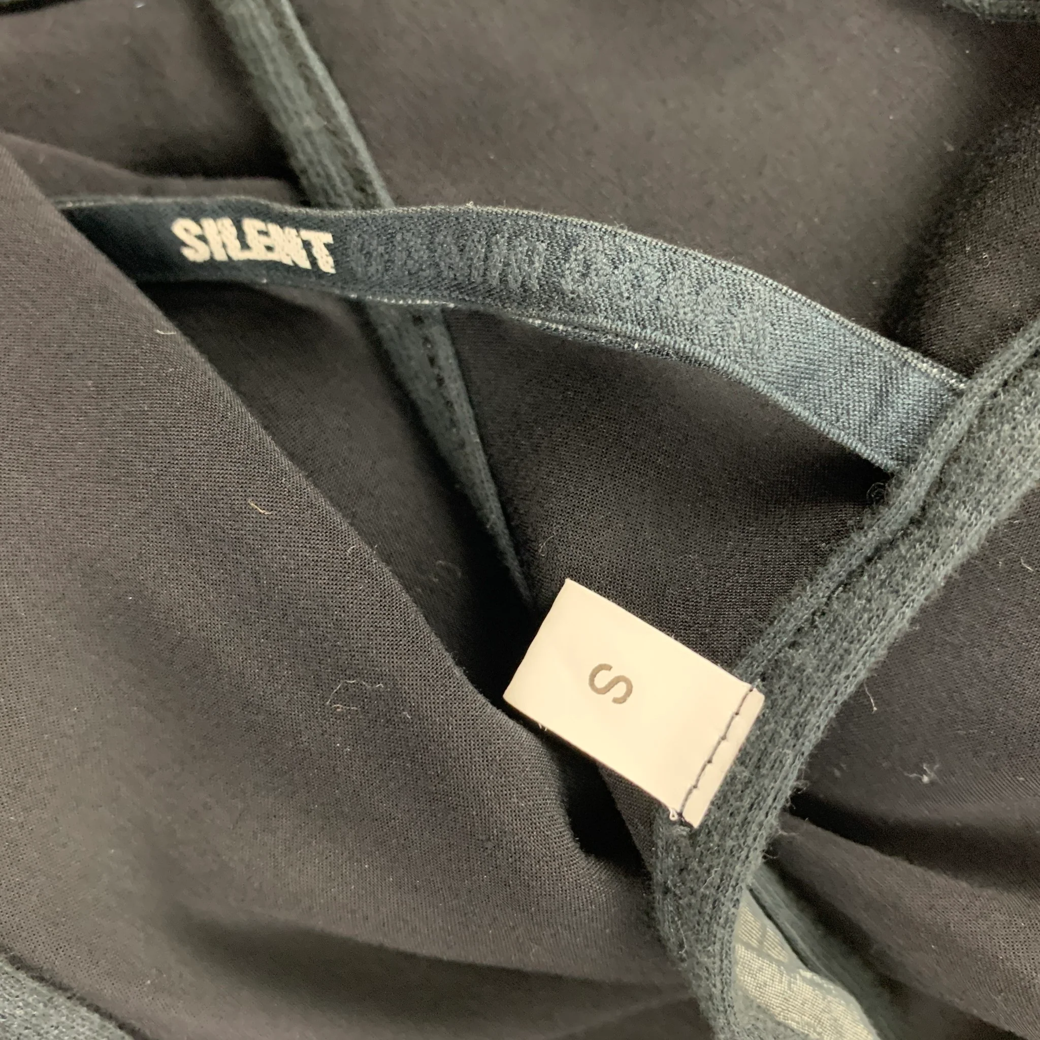 DAMIR DOMA Size S Grey Black Cotton Nylon Wrinkled Tank Dress - Image 5
