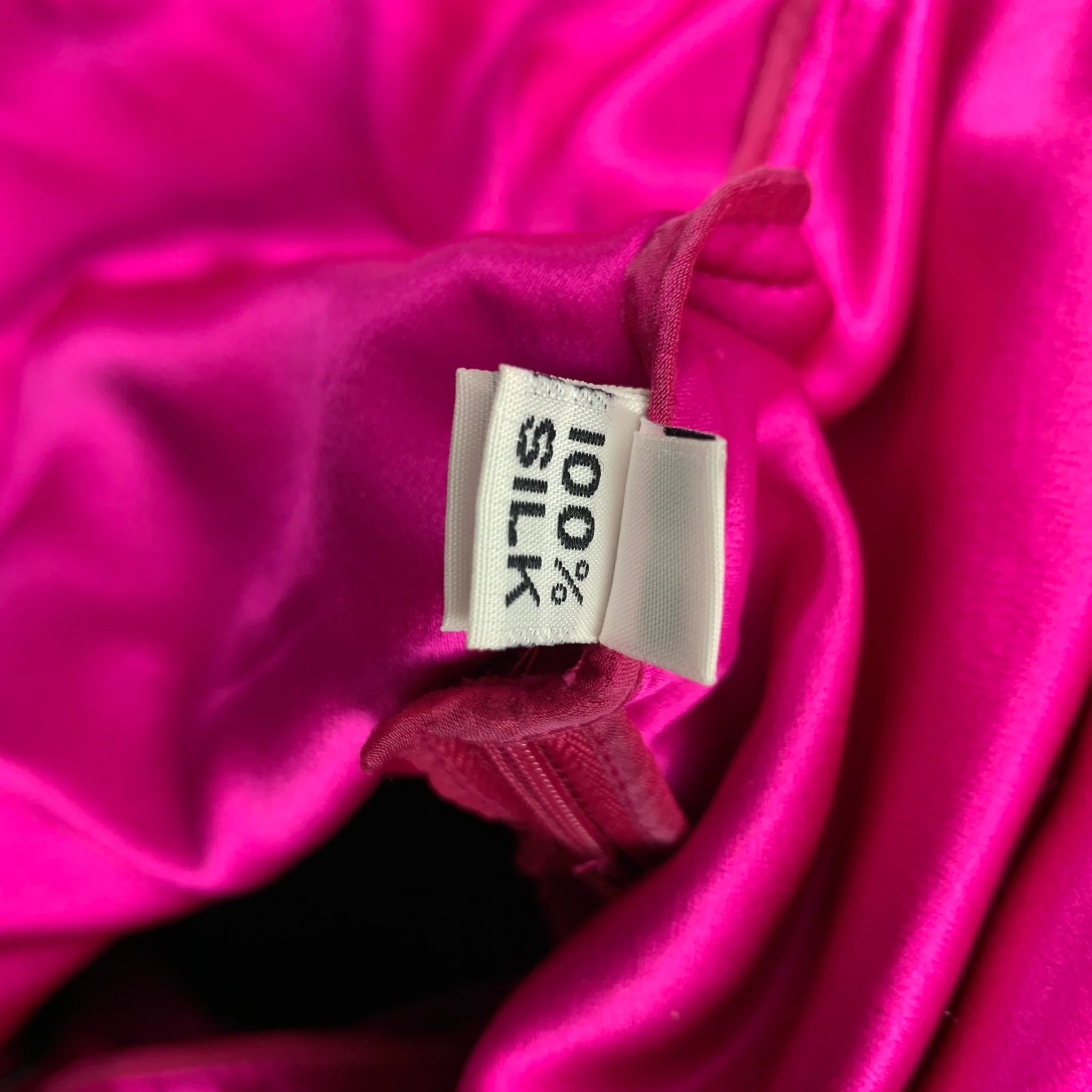 DANES Size 8 Fuchsia Silk Strapless A-line Gown Dress - Image 5