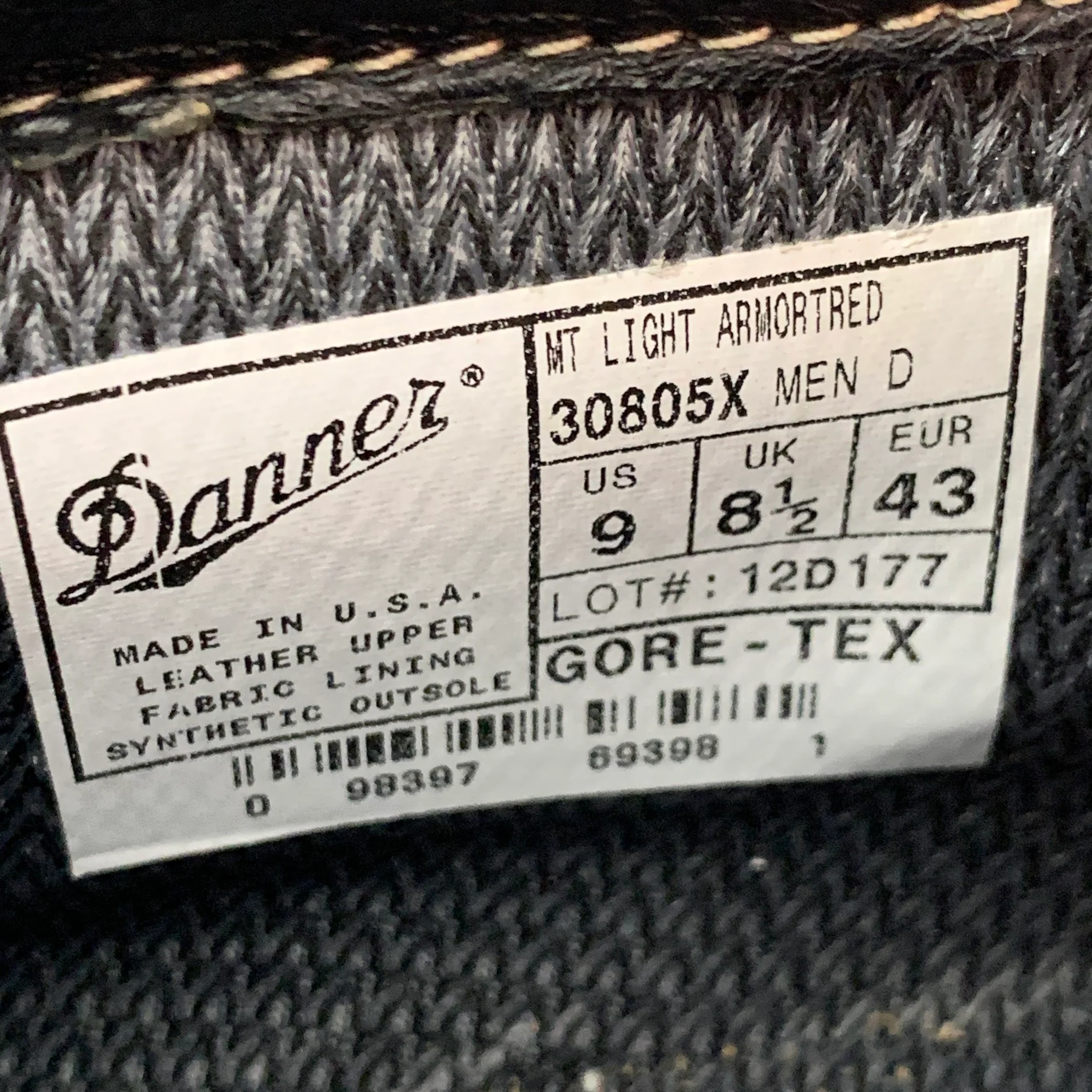 DANNER Size 9 Mountain Light Tan Blue Nubuck Lace-Up Hiking Boots - Image 7