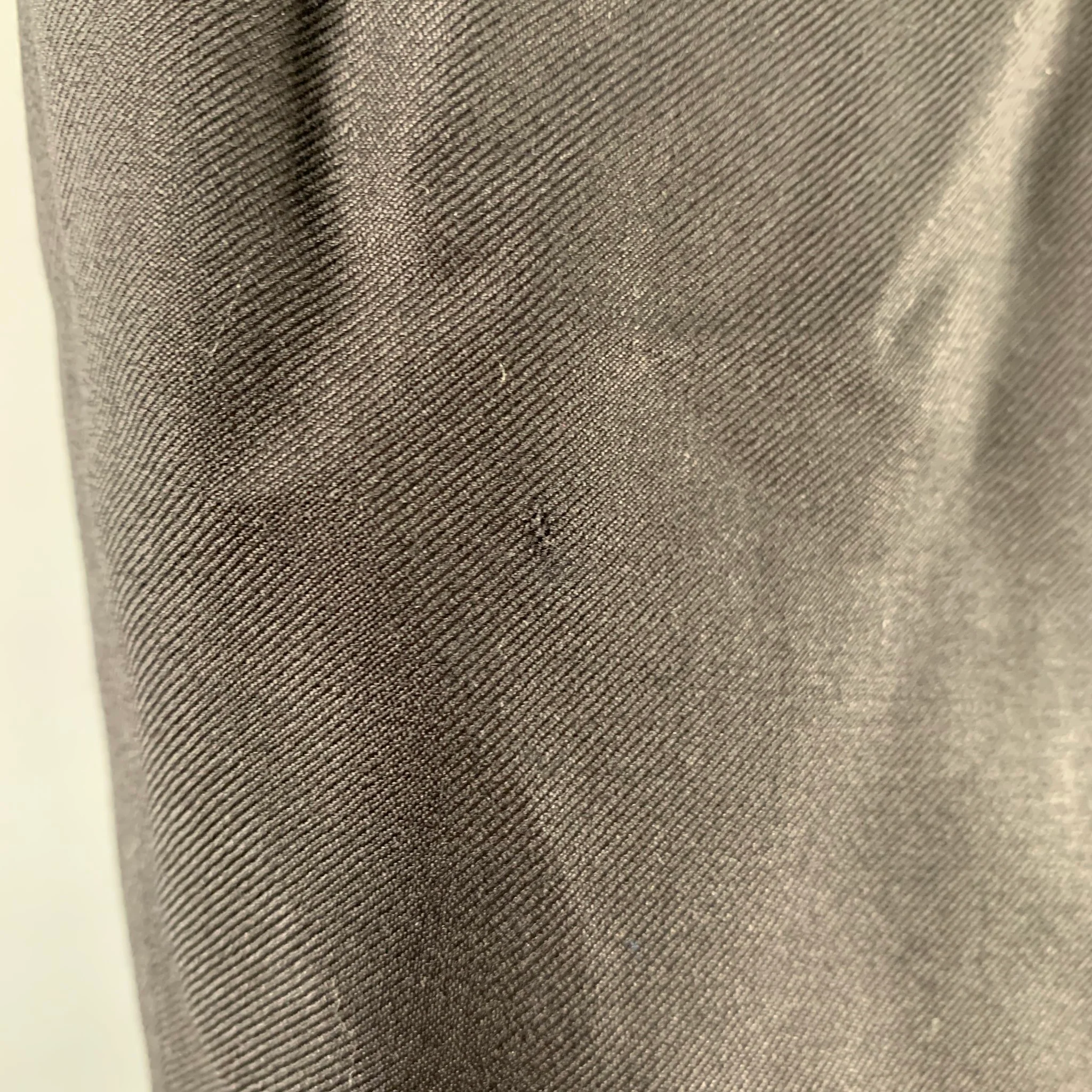DAVID AUGUST Size 32 Black Wool Twill Flat Front Dress Pants - Image 3