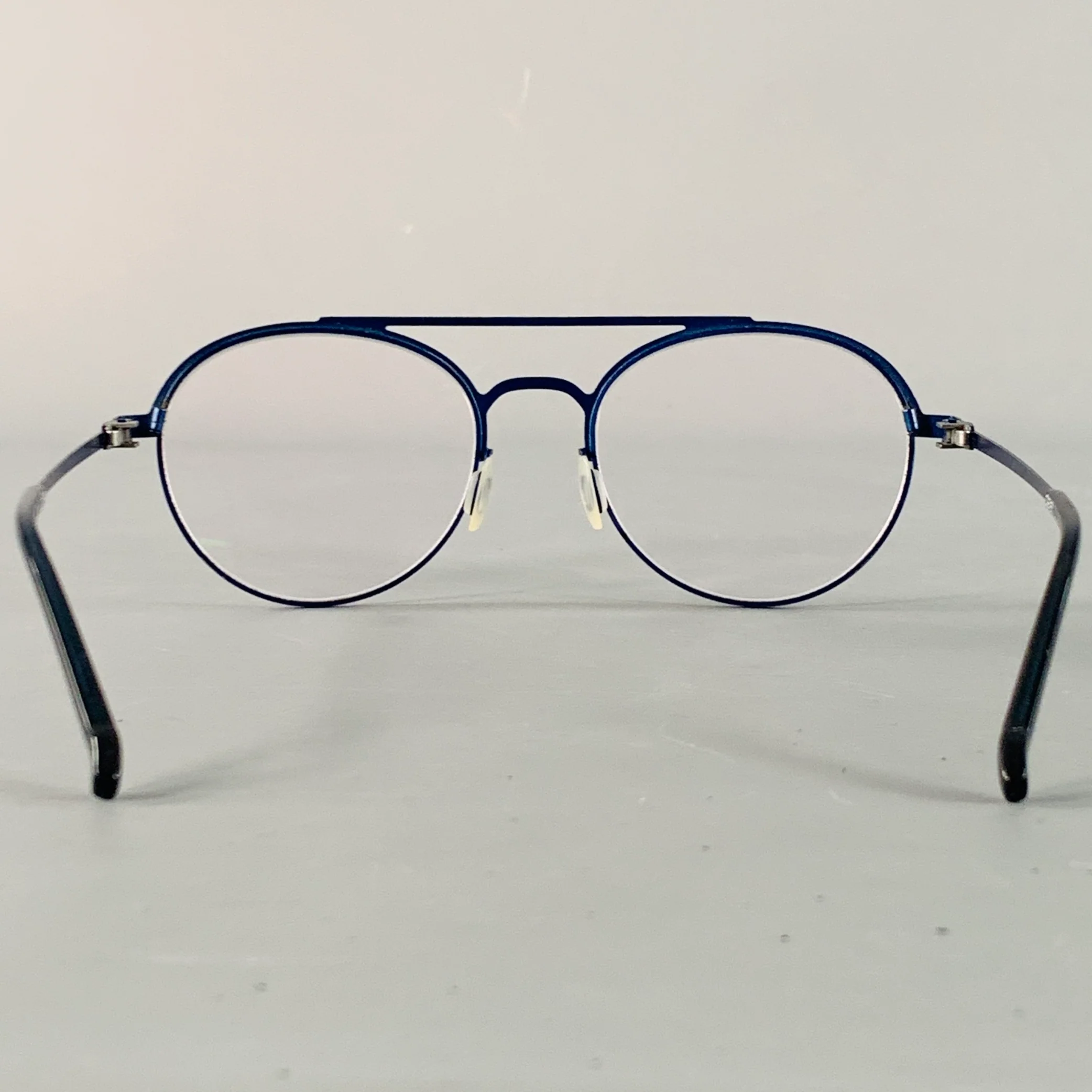 DE STIJL Henry Blue Metal Aviator Frames Eyewear - Image 2