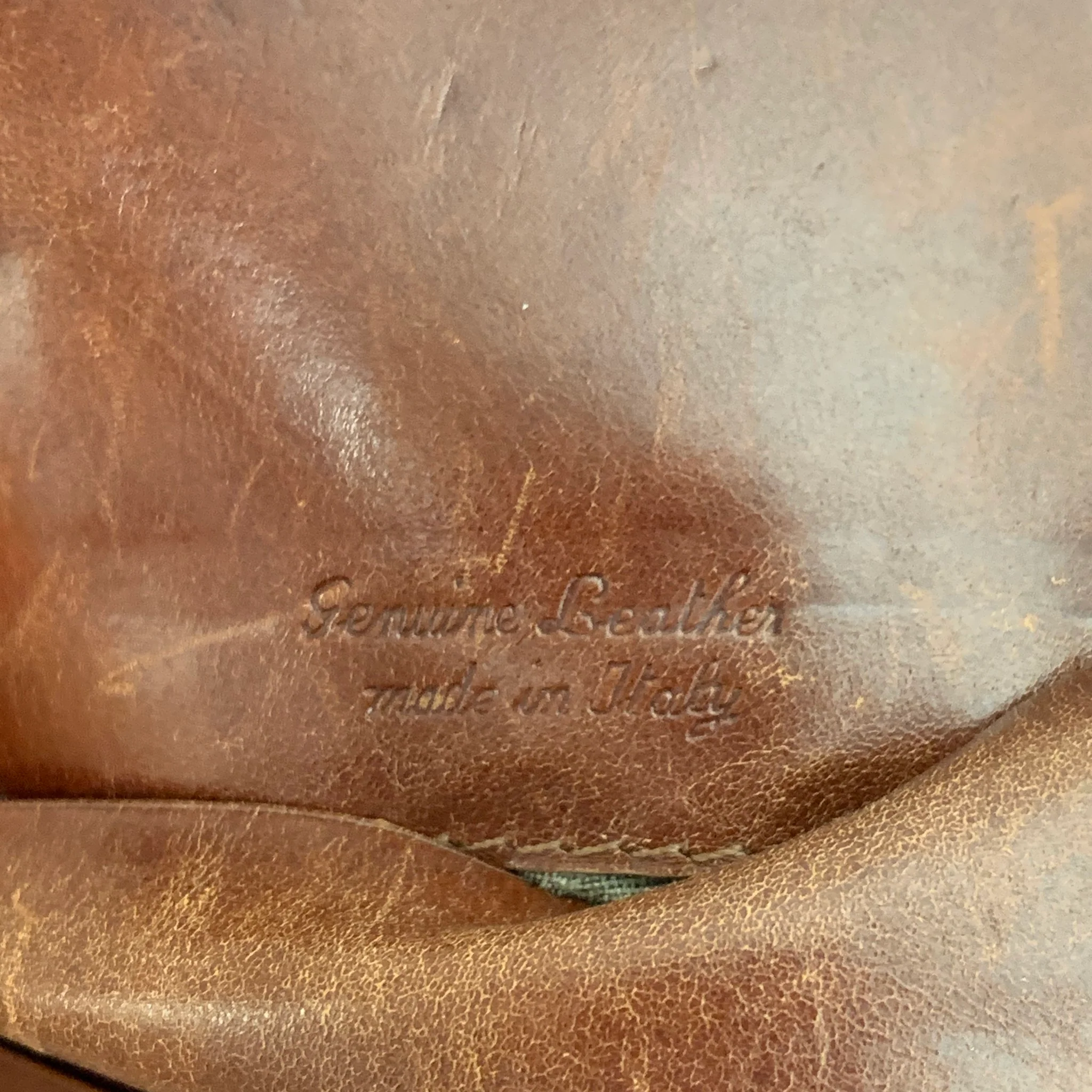 DE VECCHI Brown Woven Leather Portfolio Handbag & Leather Goods - Image 5
