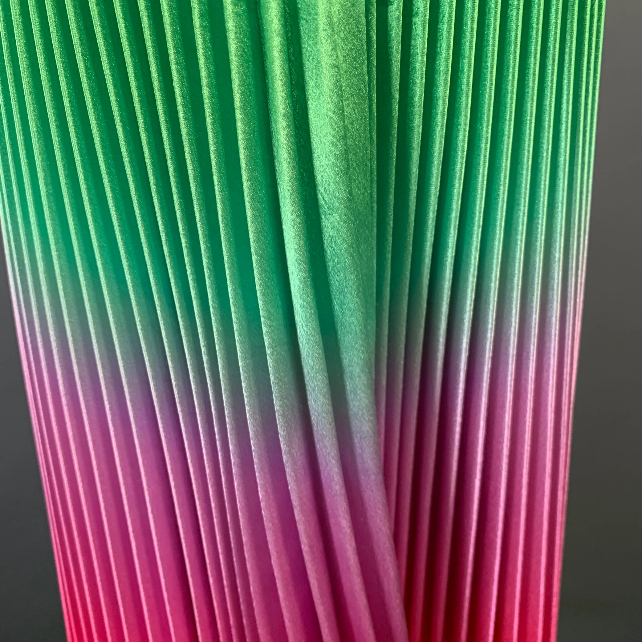 DELFI COLLECTIVE Size XS Multi Color Rainbow Polyester Ombre Pleated Side Zipper Skirt - Image 5
