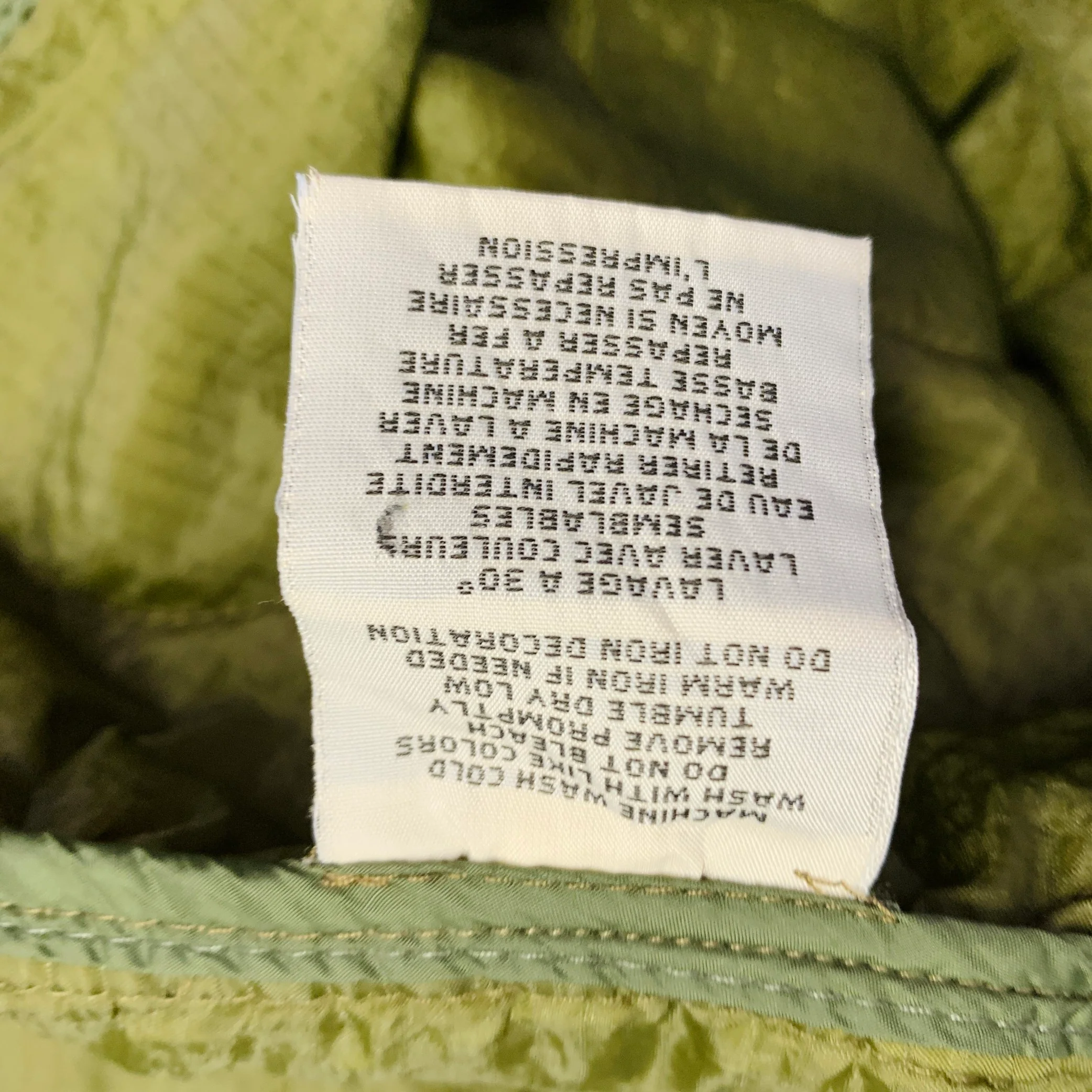 DENIM & SUPPLY Size XXL Green Quilted Nylon Parka Jacket - Image 5