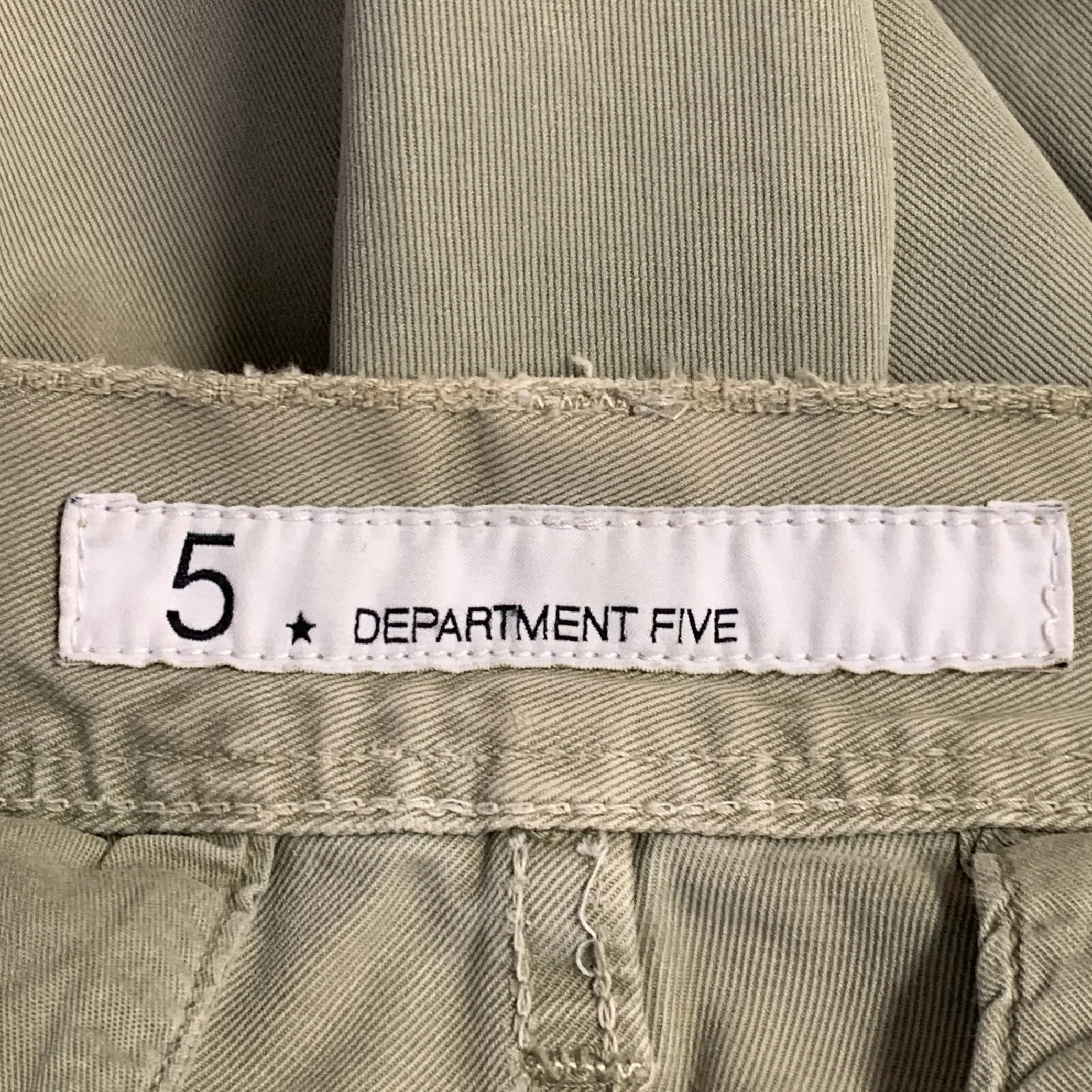 DEPARTMENT FIVE Size 34 Olive Cotton Cargo Jeans - Image 7