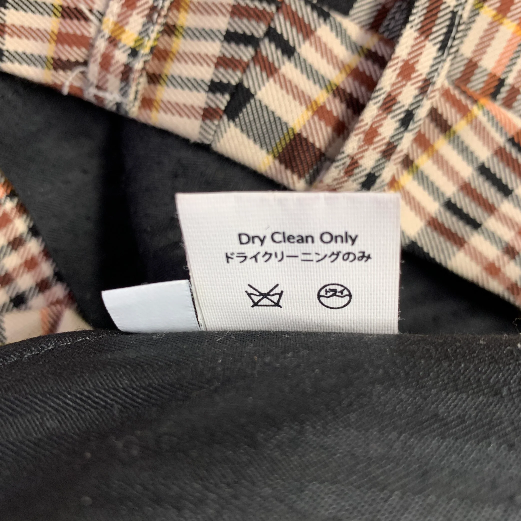 DEVEAUX New York Size 2 Beige Brick Cotton Plaid Pleated Casual Pants - Image 5