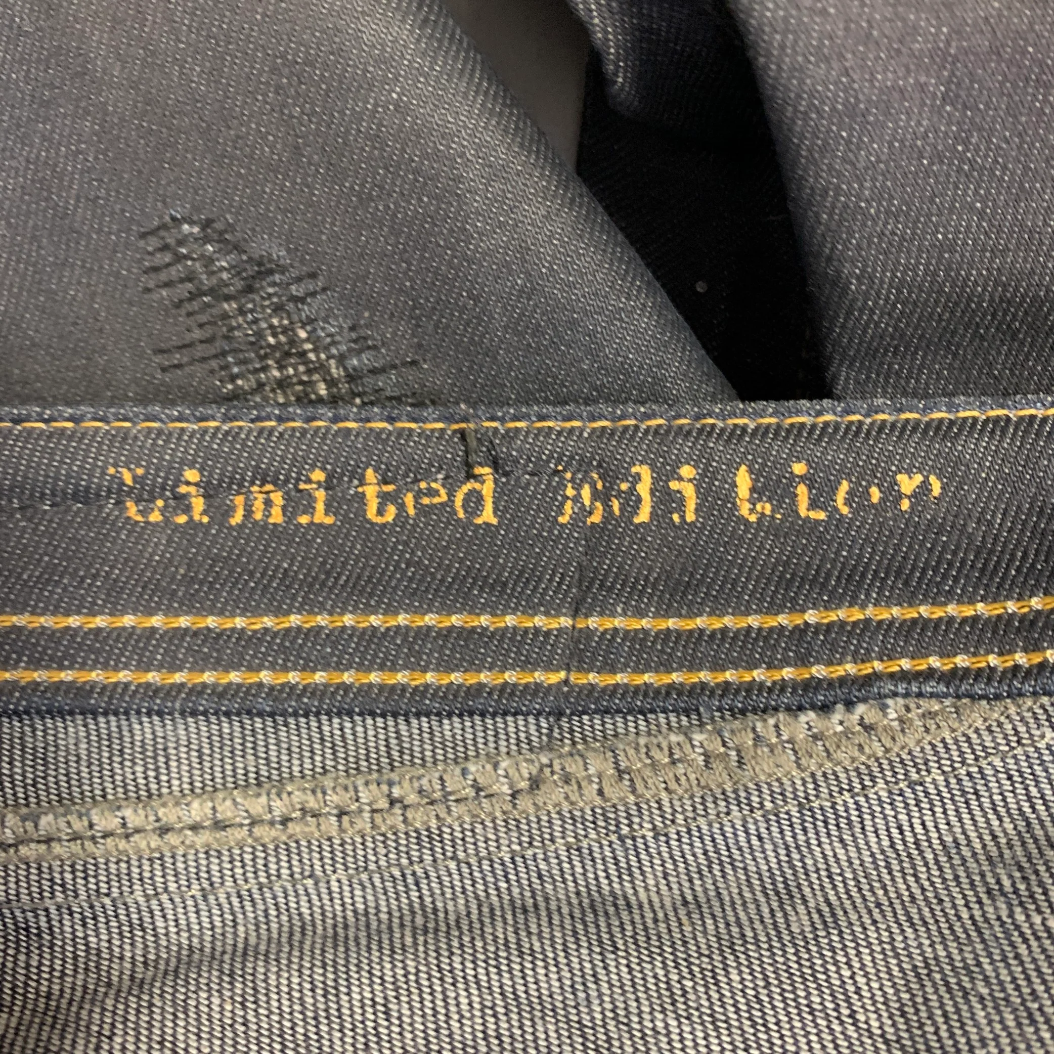 DIESEL Limited Edition Size 30 Shioner Indigo Cotton Blend Twill Sequined Distressed Skinny Jeans - Image 7