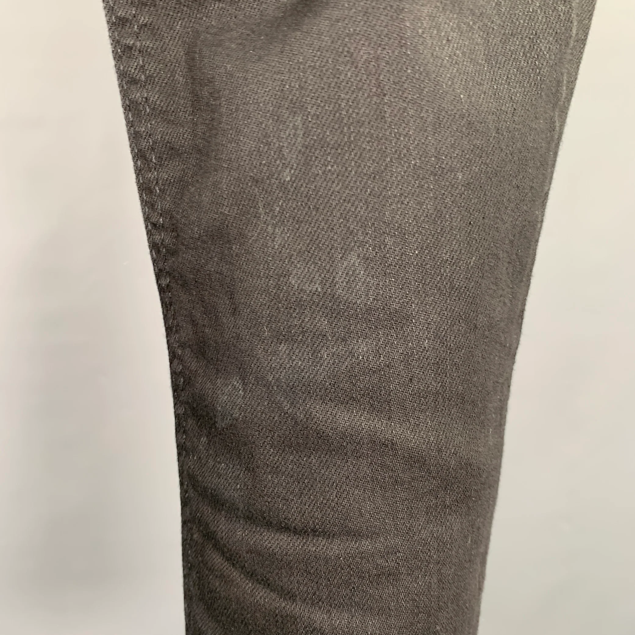 DIESEL Size 27 Sleenker Black Cotton Blend Skinny Slim Button Fly Jeans - Image 7