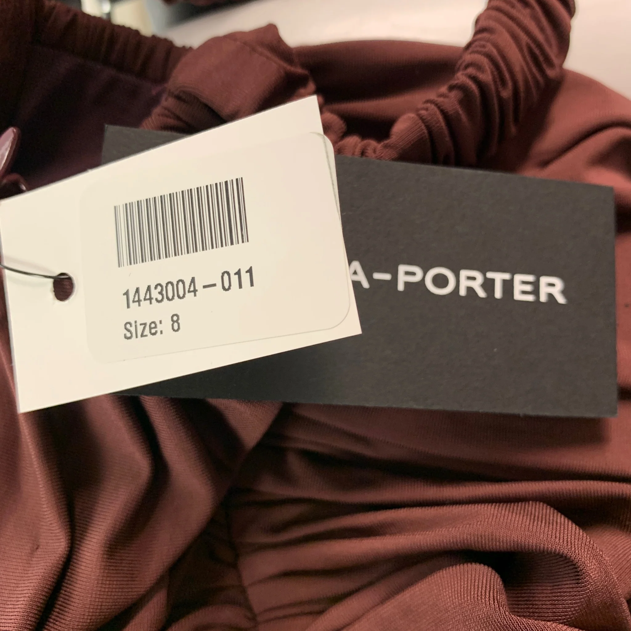 DION LEE Size 4 Burgundy Viscose Blend Ruched Corset Mini Cocktail Dress - Image 9