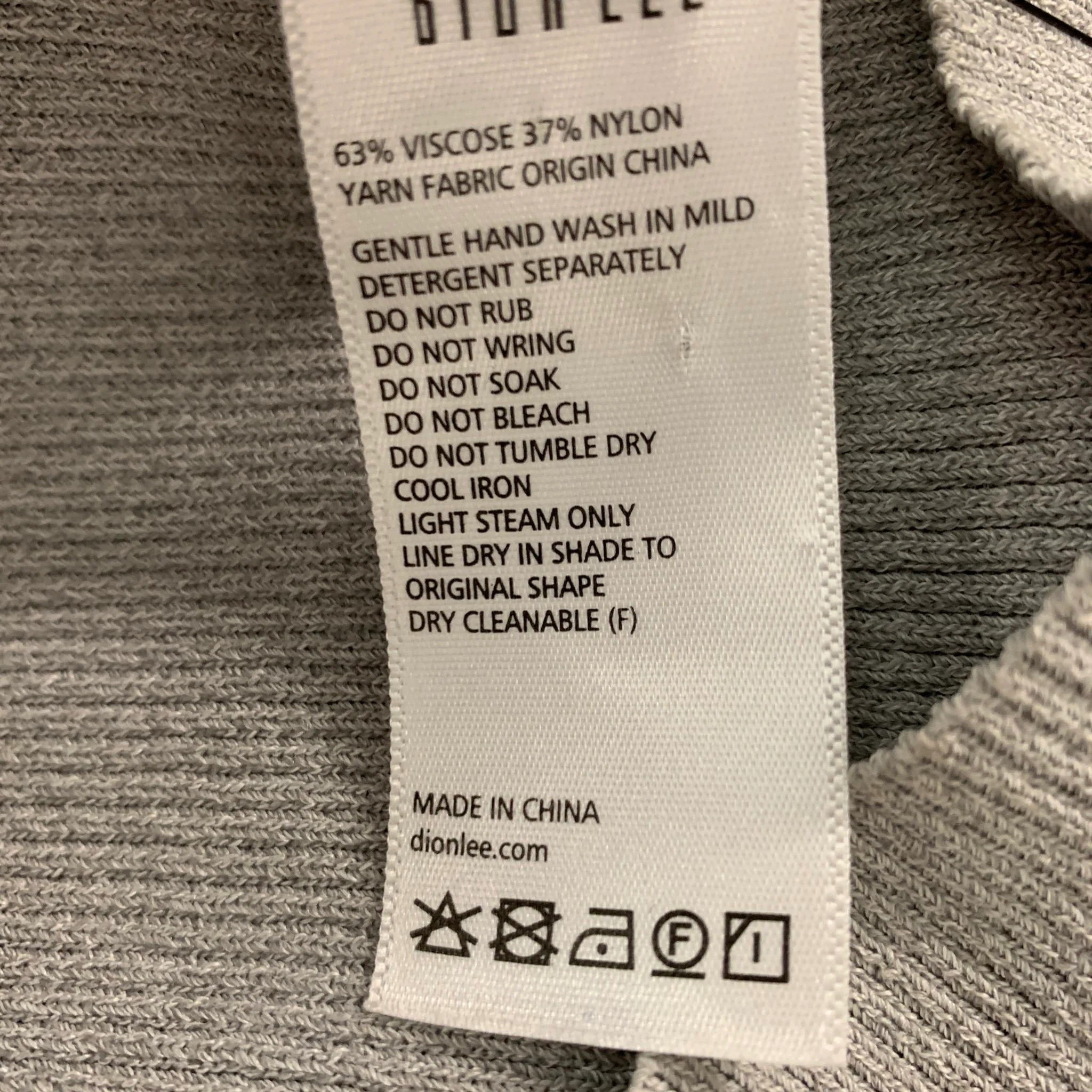 DION LEE Size M Grey Viscose Blend Midi Mid-Calf Dress - Image 7