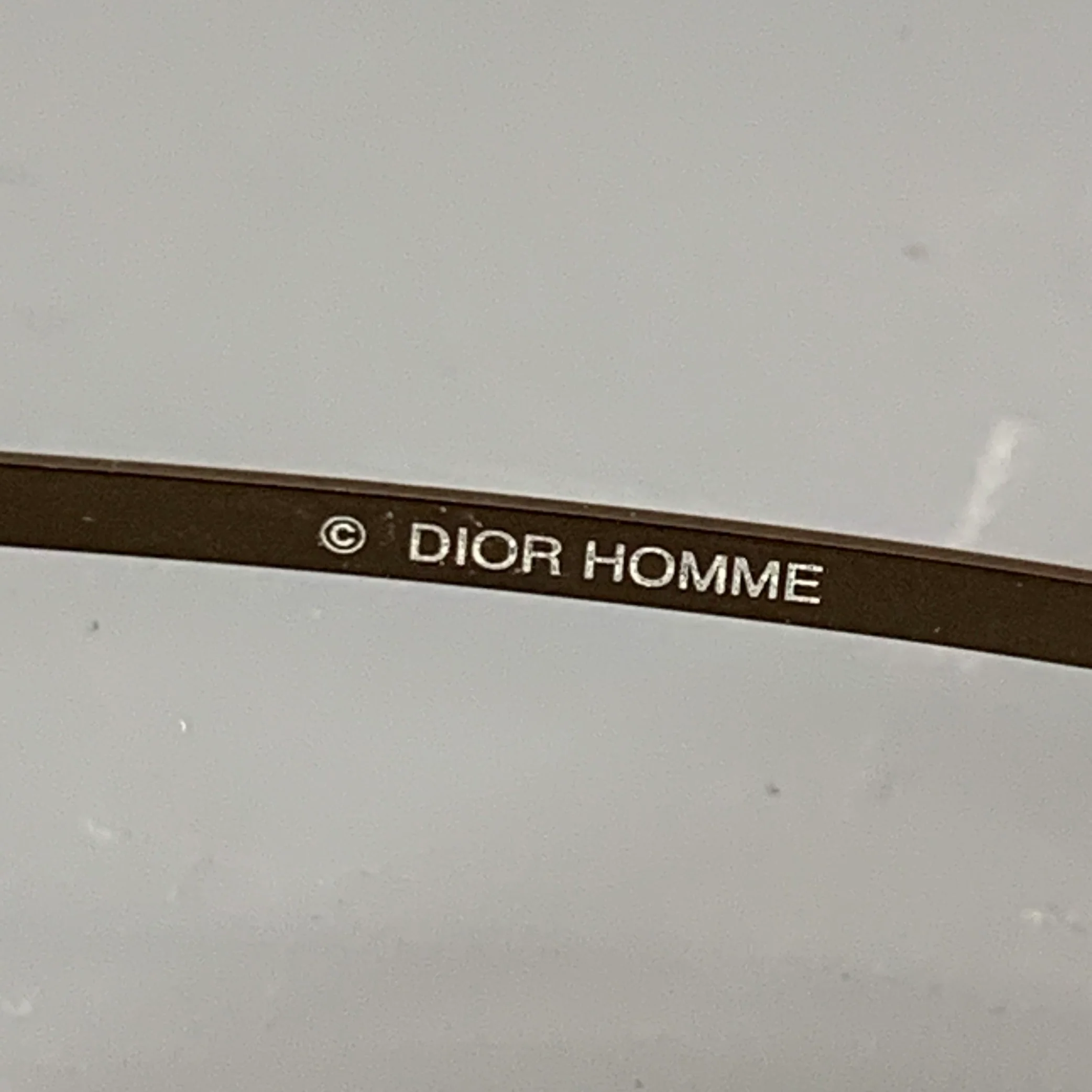 DIOR HOMME Silver Taupe Metal Wrap Around Aviator Sunglasses - Image 6