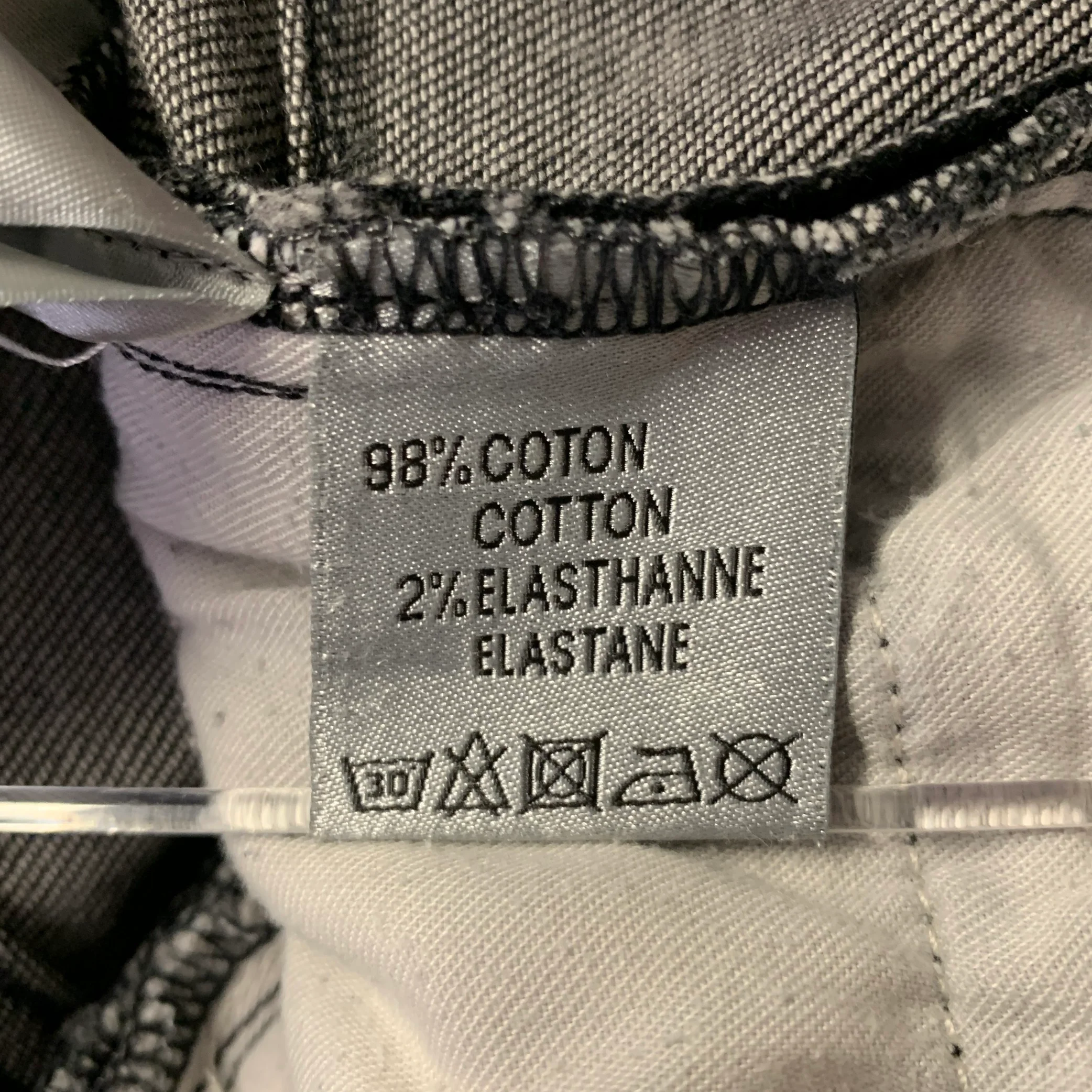DIOR Size 32 Grey Wash Cotton Blend Jeans - Image 5