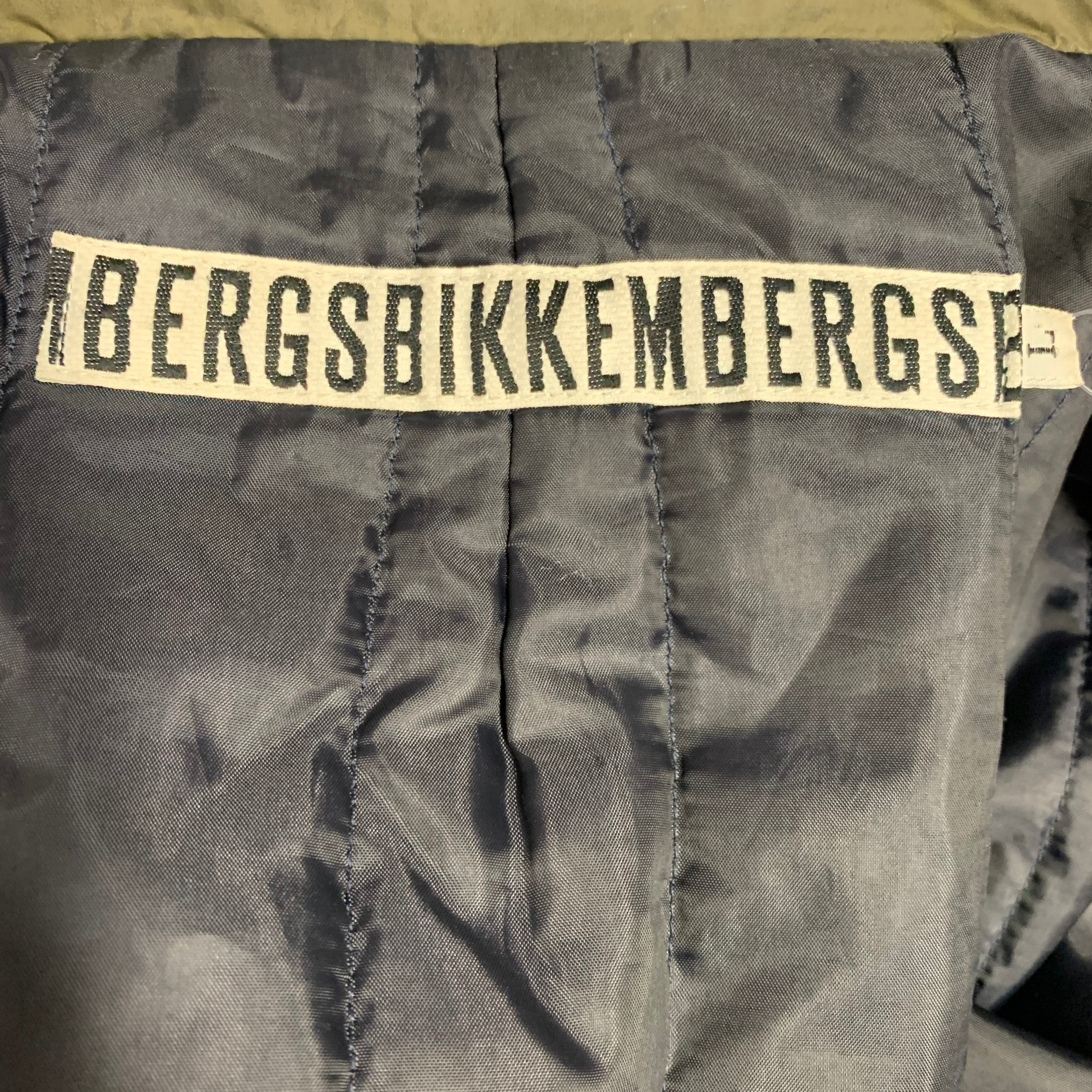 DIRK BIKKEMBERGS Size L Green Olive Polyester Blend Jacket - Image 11
