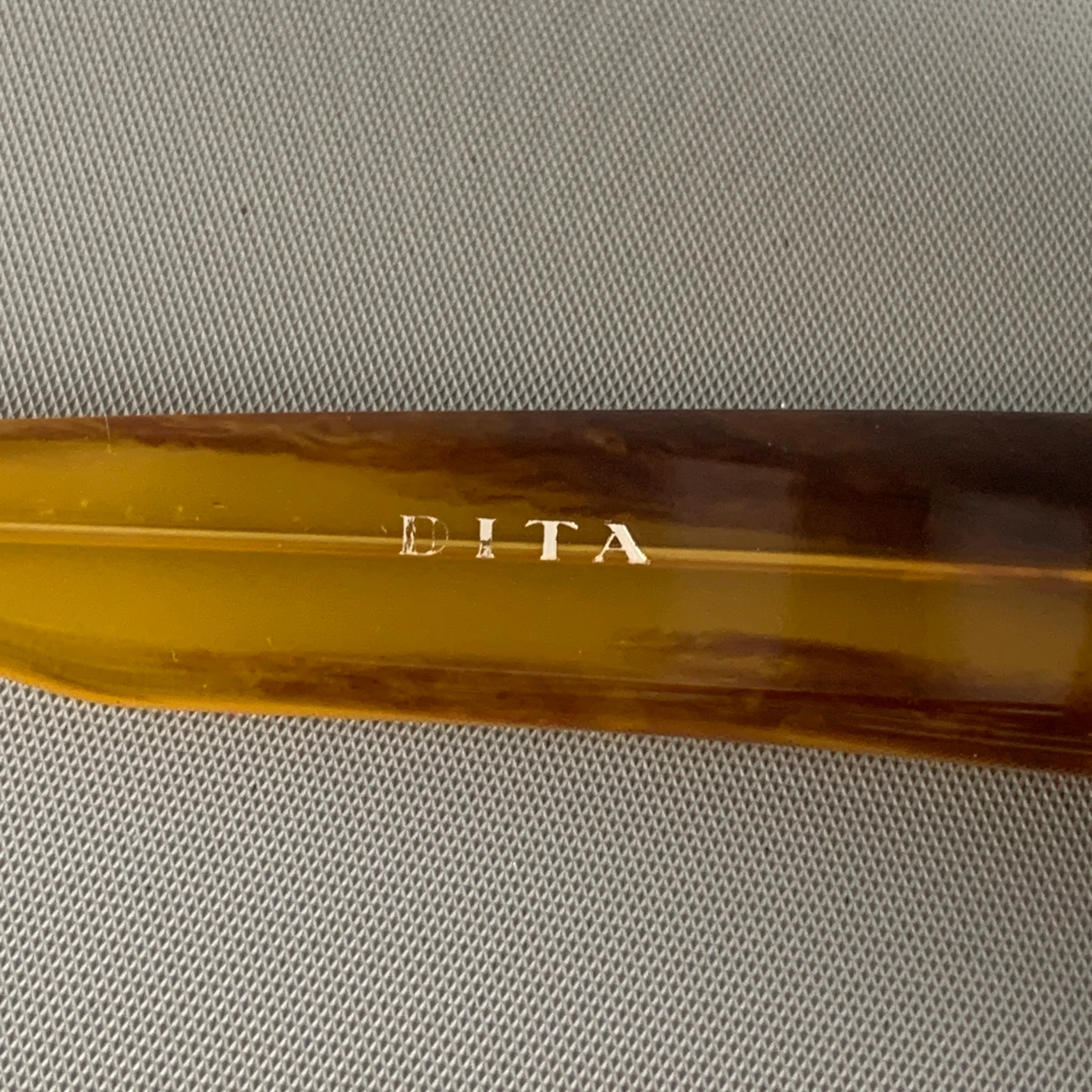 DITA Brown Tortoise Acetate Insider Sunglasses - Image 6