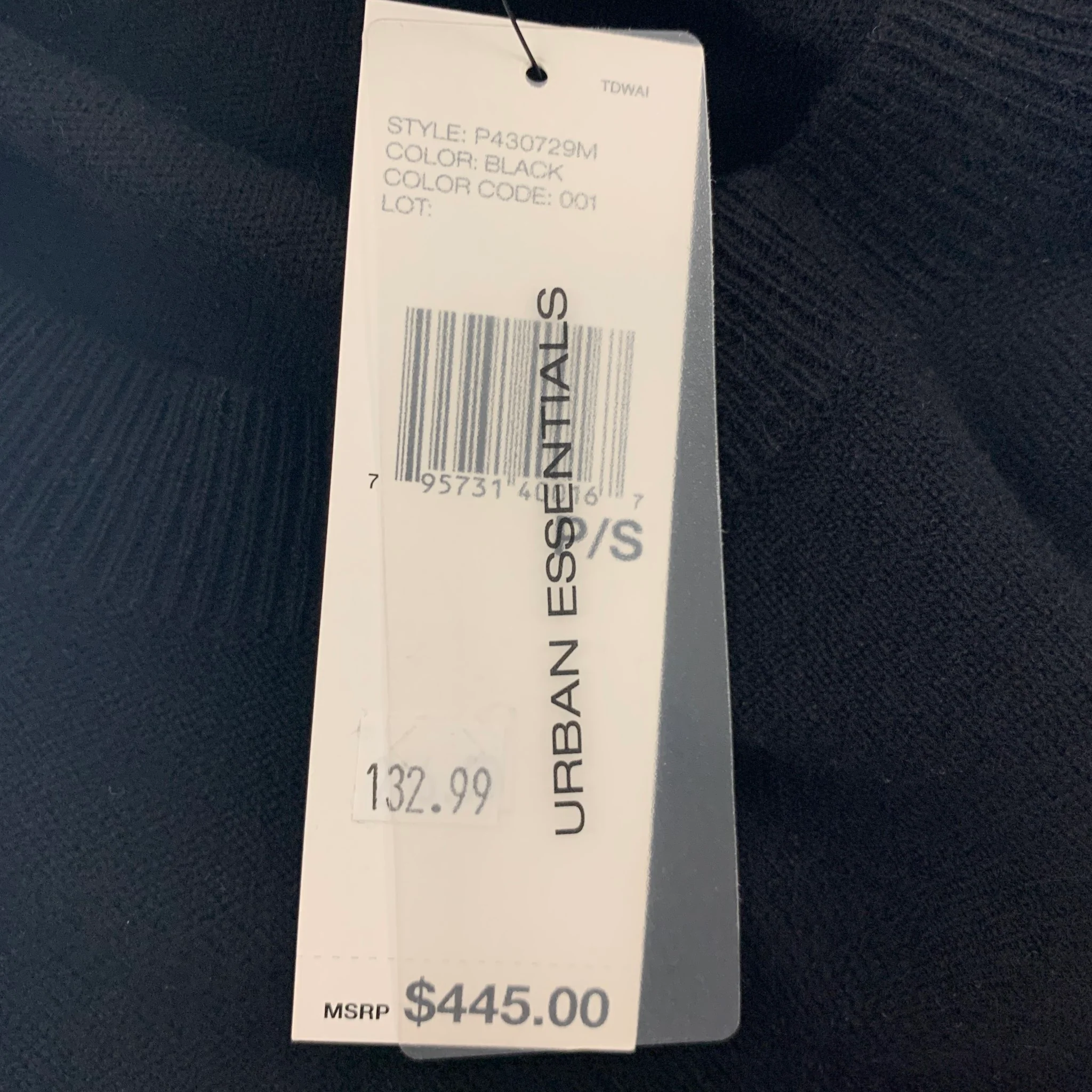 DKNY Size S Black Cashmere Capelet Pullover - Image 5