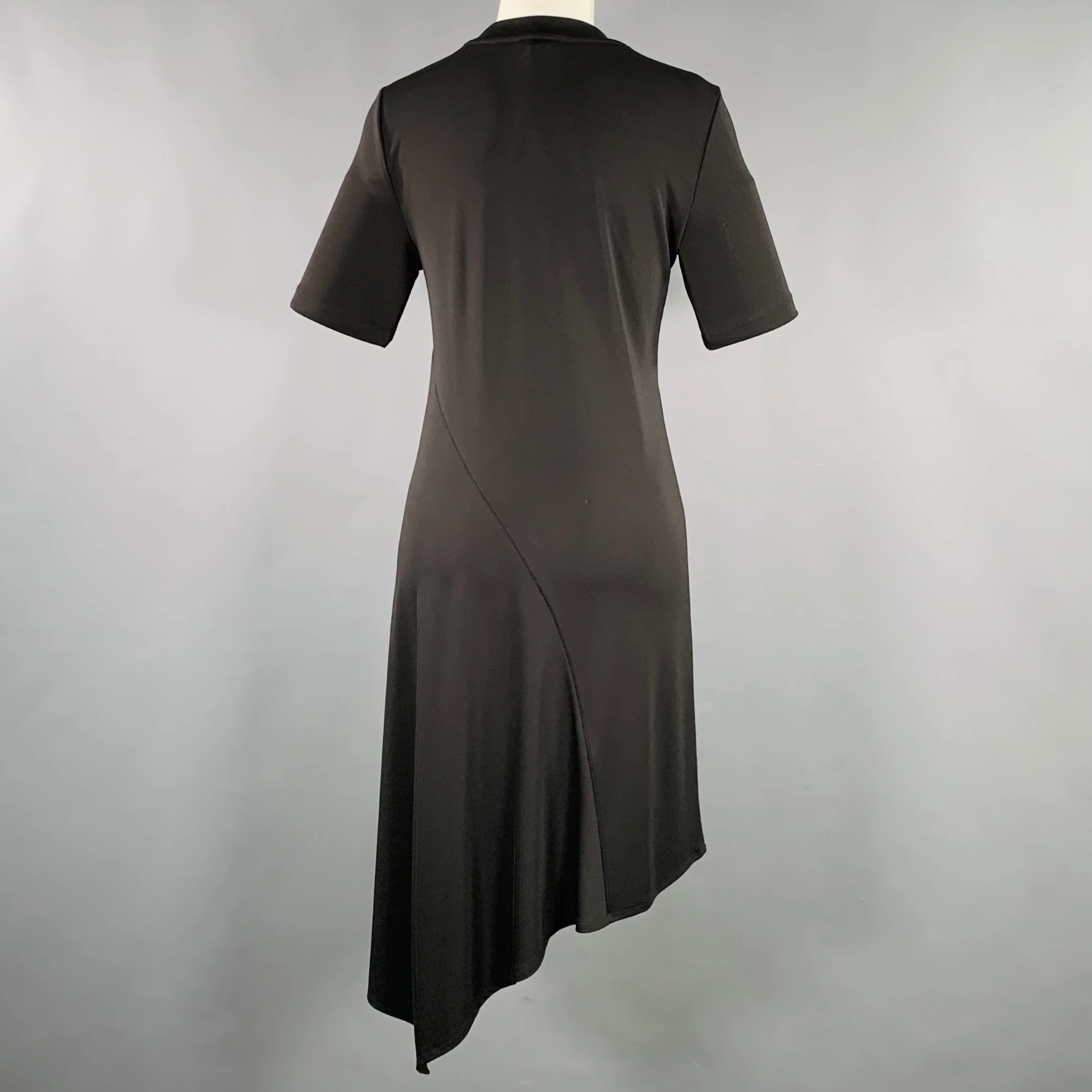 DKNY Size S Black Polyester Blend Short Sleeve Dress - Image 3
