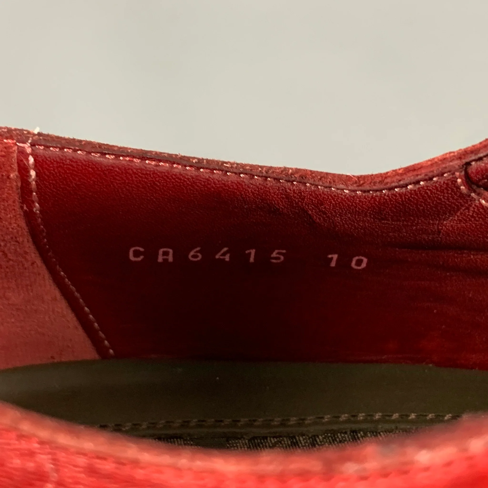 DOLCE & GABBANA Size 11 Red Oxblood Antique Lace Up Shoes - Image 6