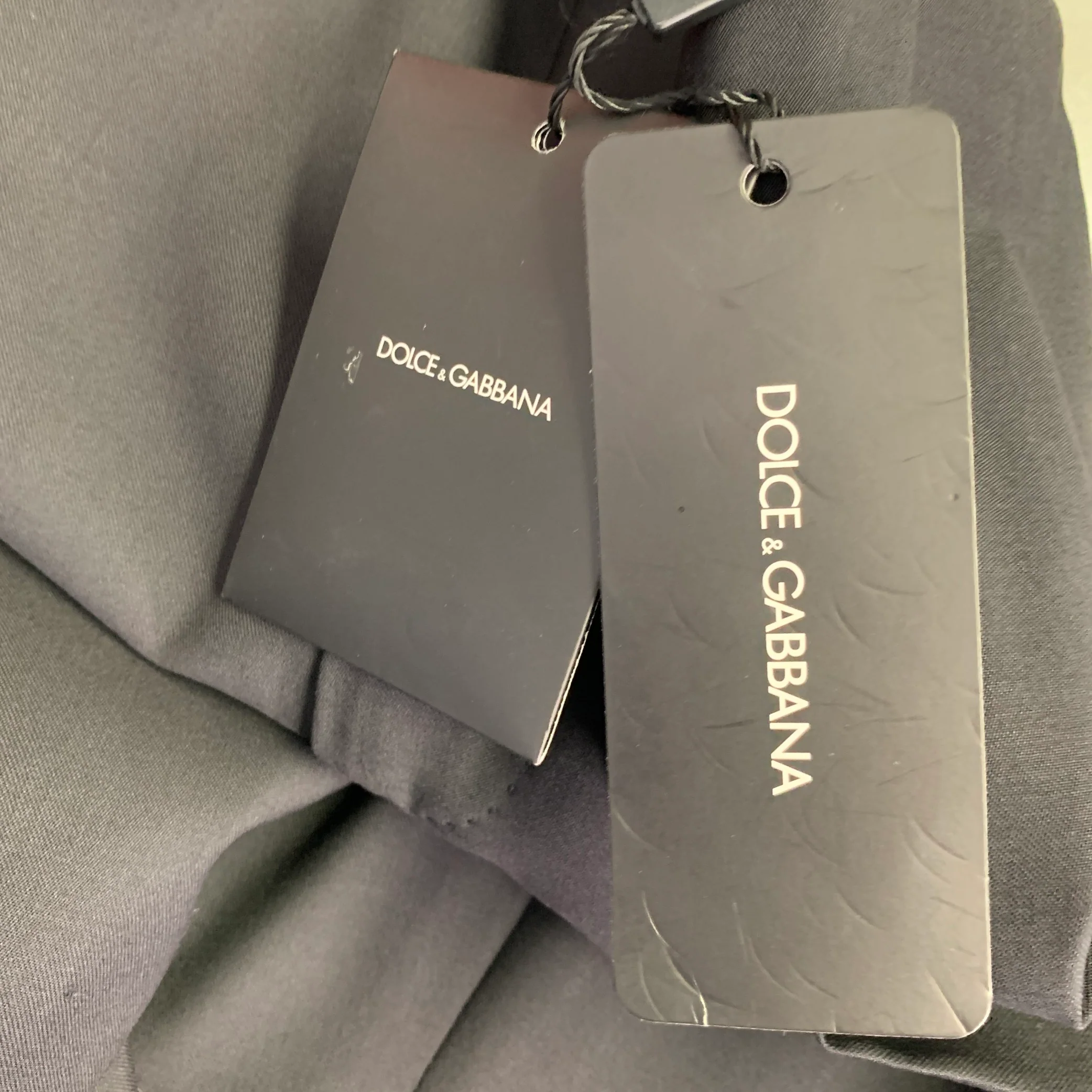 DOLCE & GABBANA Size 32 Black Wool Silk Pleated Tapered Dress Pants - Image 6