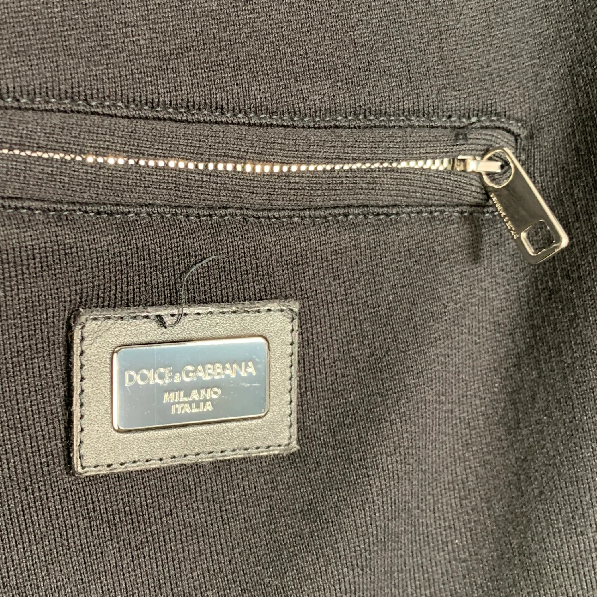 DOLCE & GABBANA Size 34 Black Cotton Joggers Casual Pants - Image 2