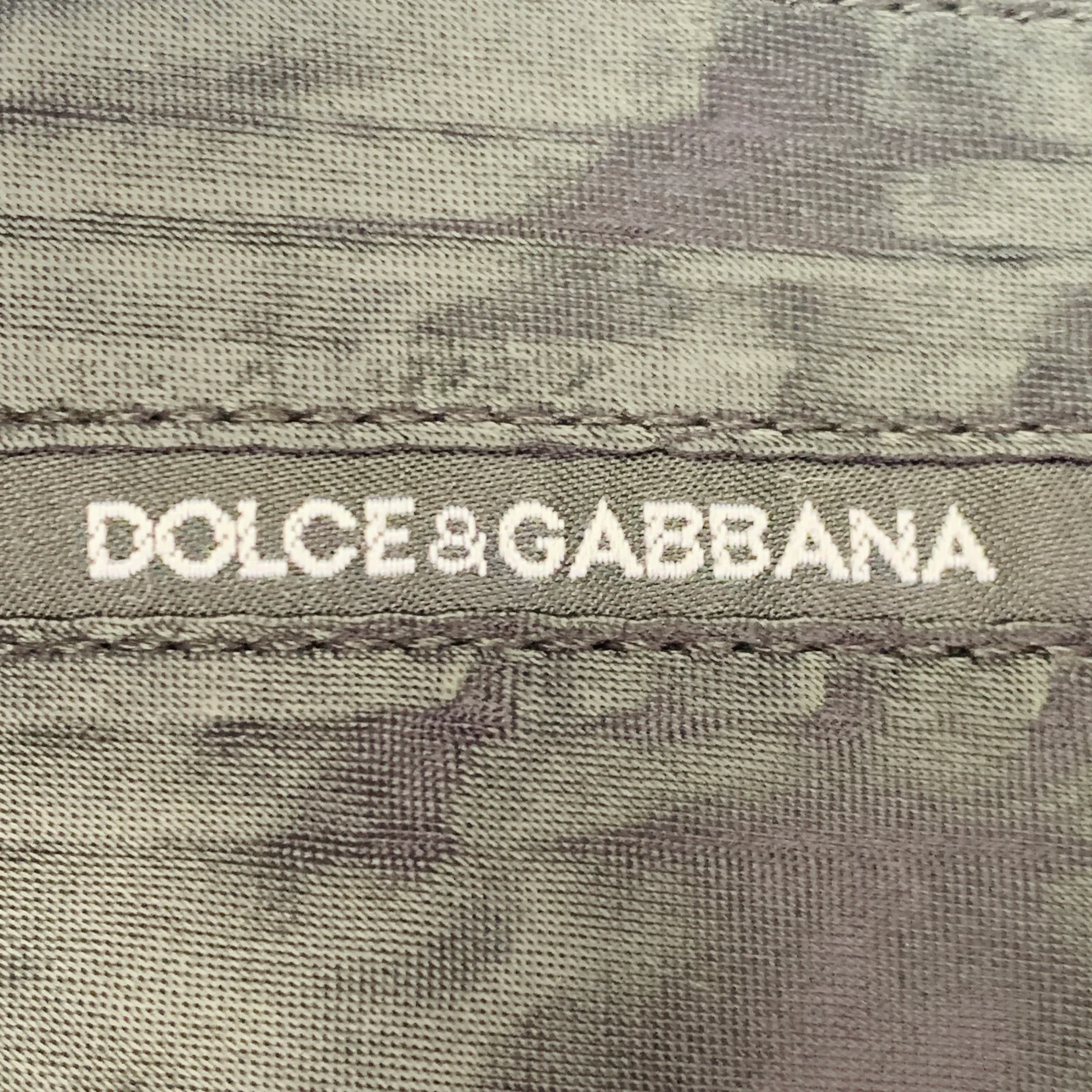 DOLCE & GABBANA Size 34 Black Wool Blend Tapered Zip Fly Dress Pants - Image 4