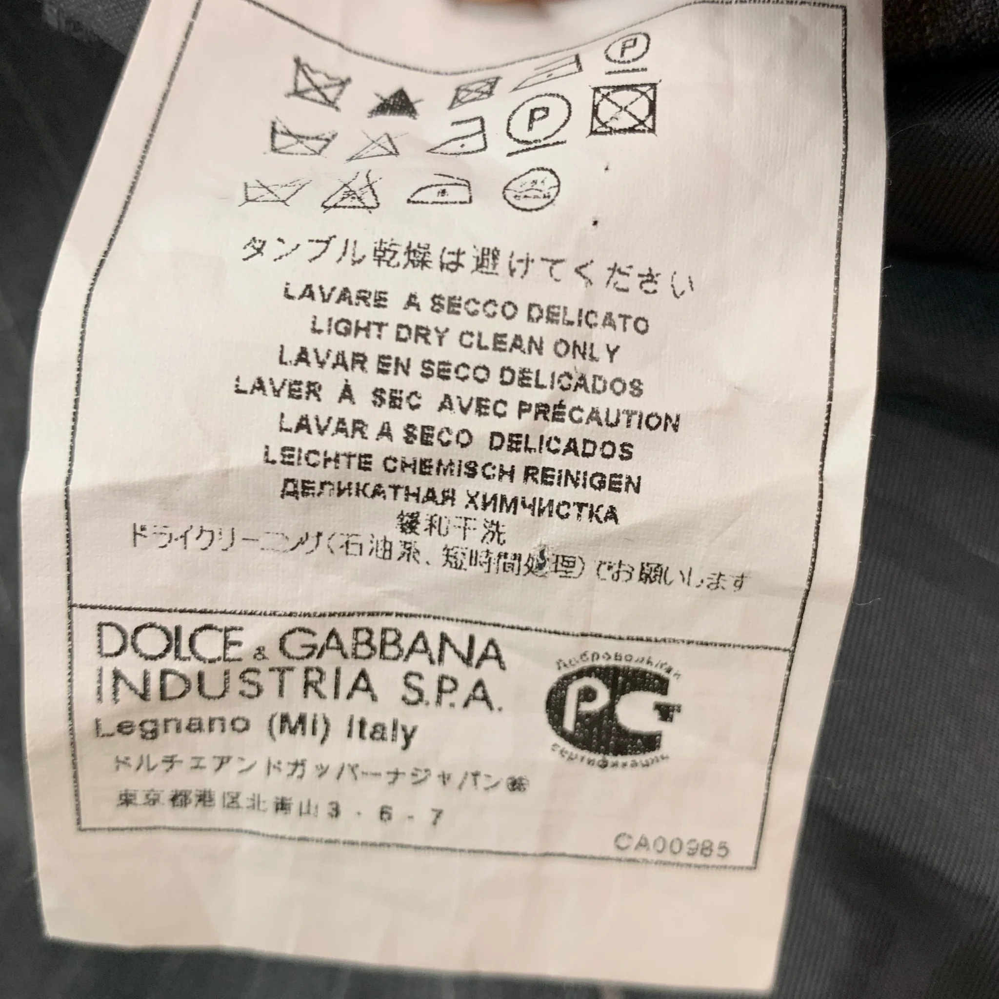 DOLCE & GABBANA Size 42 Grey White Pinstripe Virgin Wool Sport Coat - Image 6