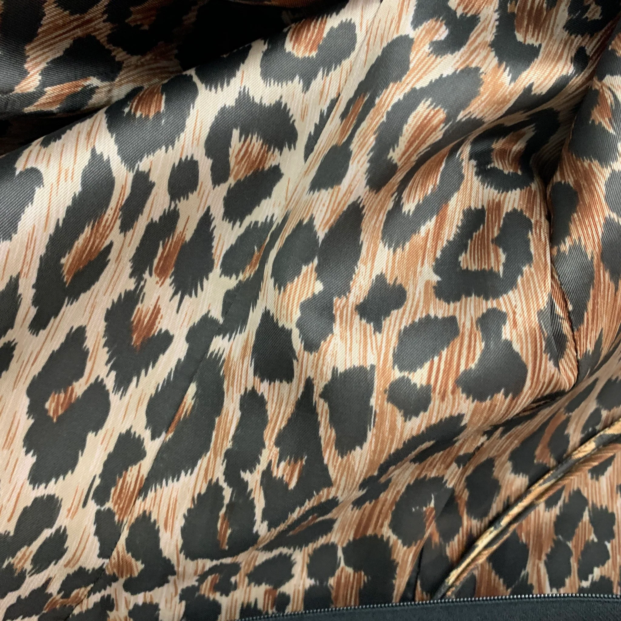DOLCE & GABBANA Size 6 Black Animal Print Sleeveless Dress - Image 5