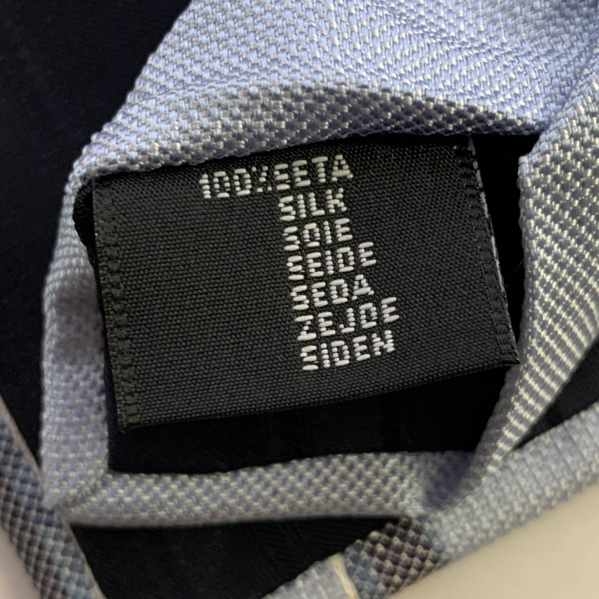 DOLCE & GABBANA Size One Size Light Blue Grey Diagonal Silk Tie - Image 4