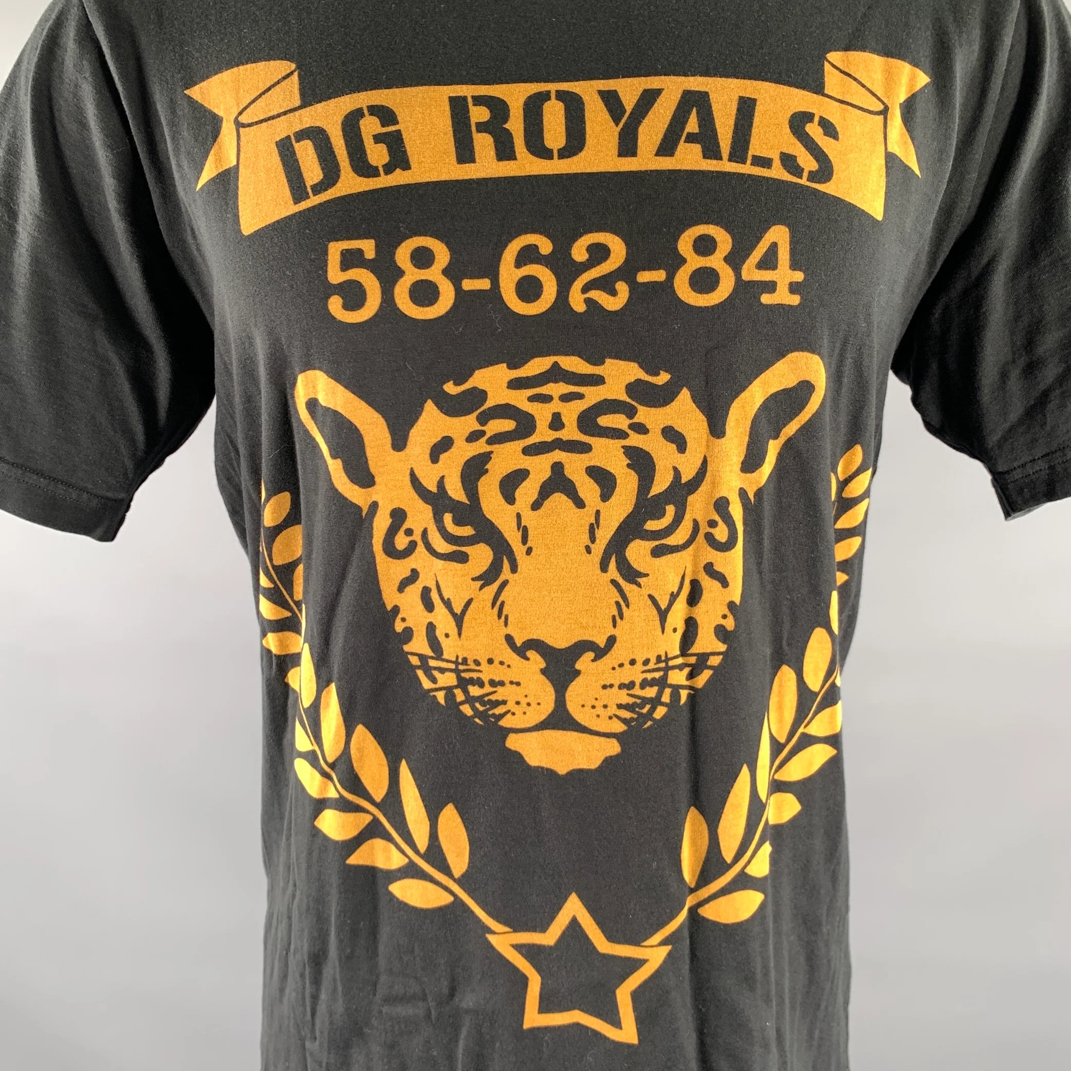 DOLCE & GABBANA Size XS Black Camel Graphic Cotton Crew-Neck T-shirt - Image 2