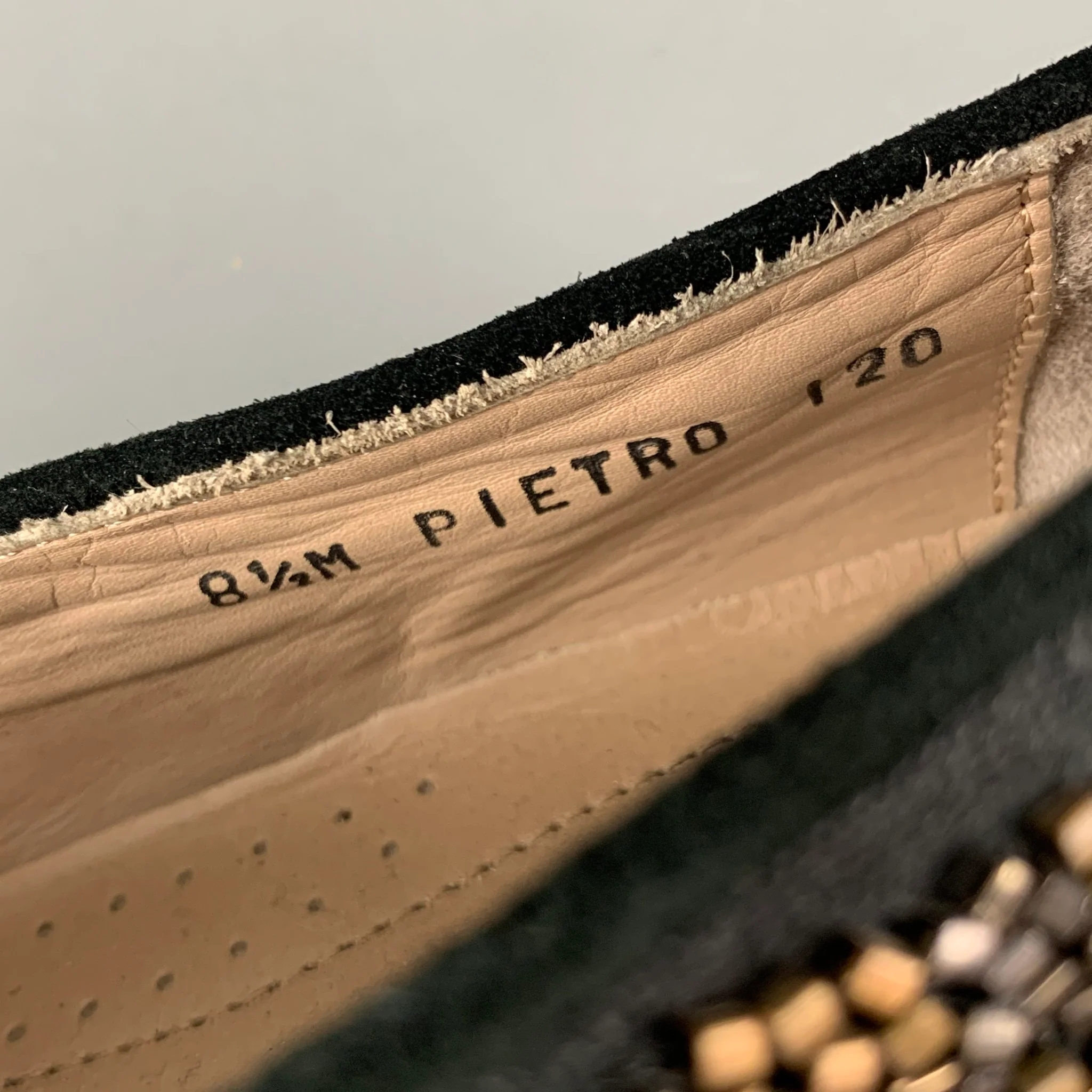 DONALD J PLINER Size 8.5 Black Gold Slip On Flats - Image 8