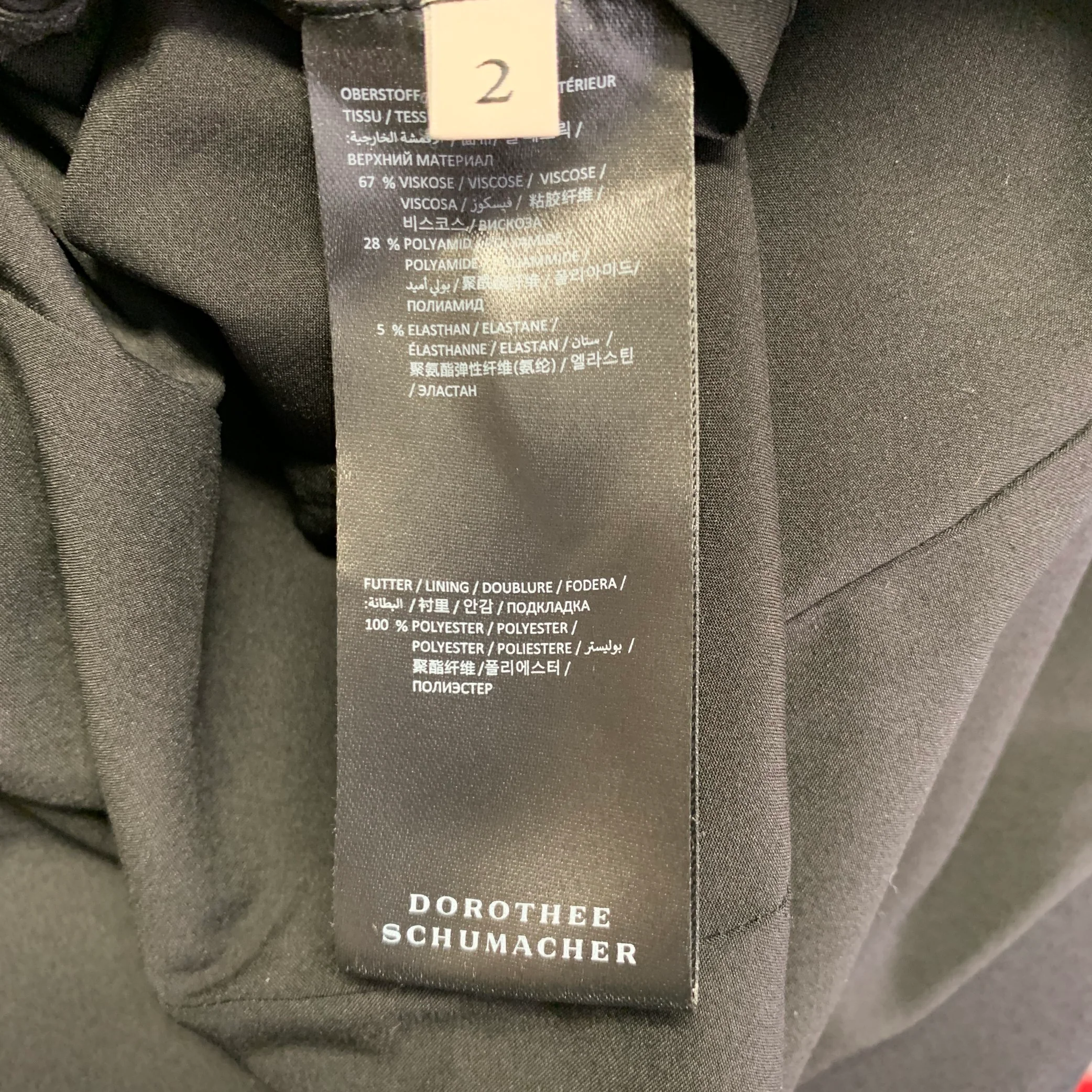 DOROTHEE SCHUMACHER Size 2 Black Viscose Blend Jacket Blazer - Image 10