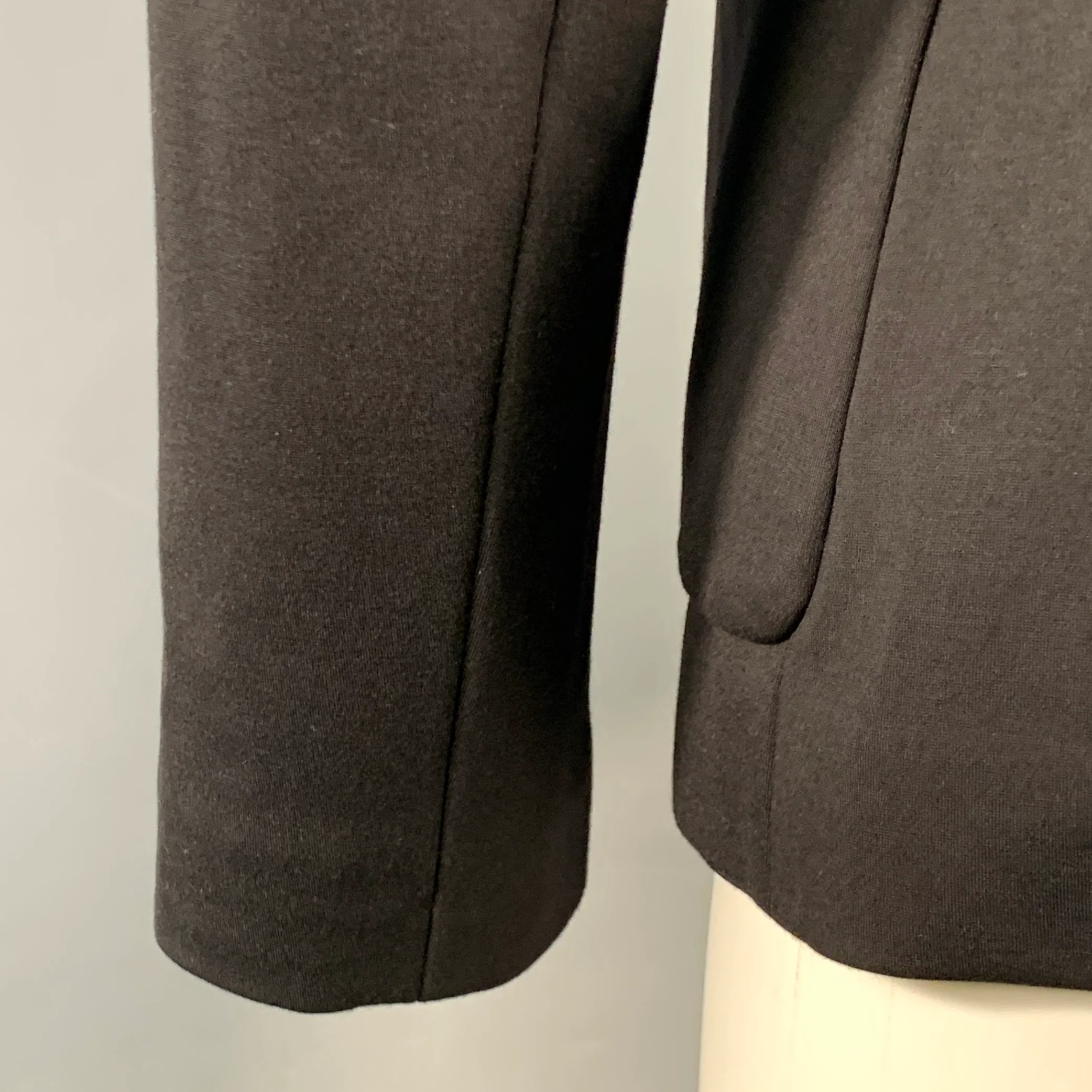 DOROTHEE SCHUMACHER Size 2 Black Viscose Blend Jacket Blazer - Image 4