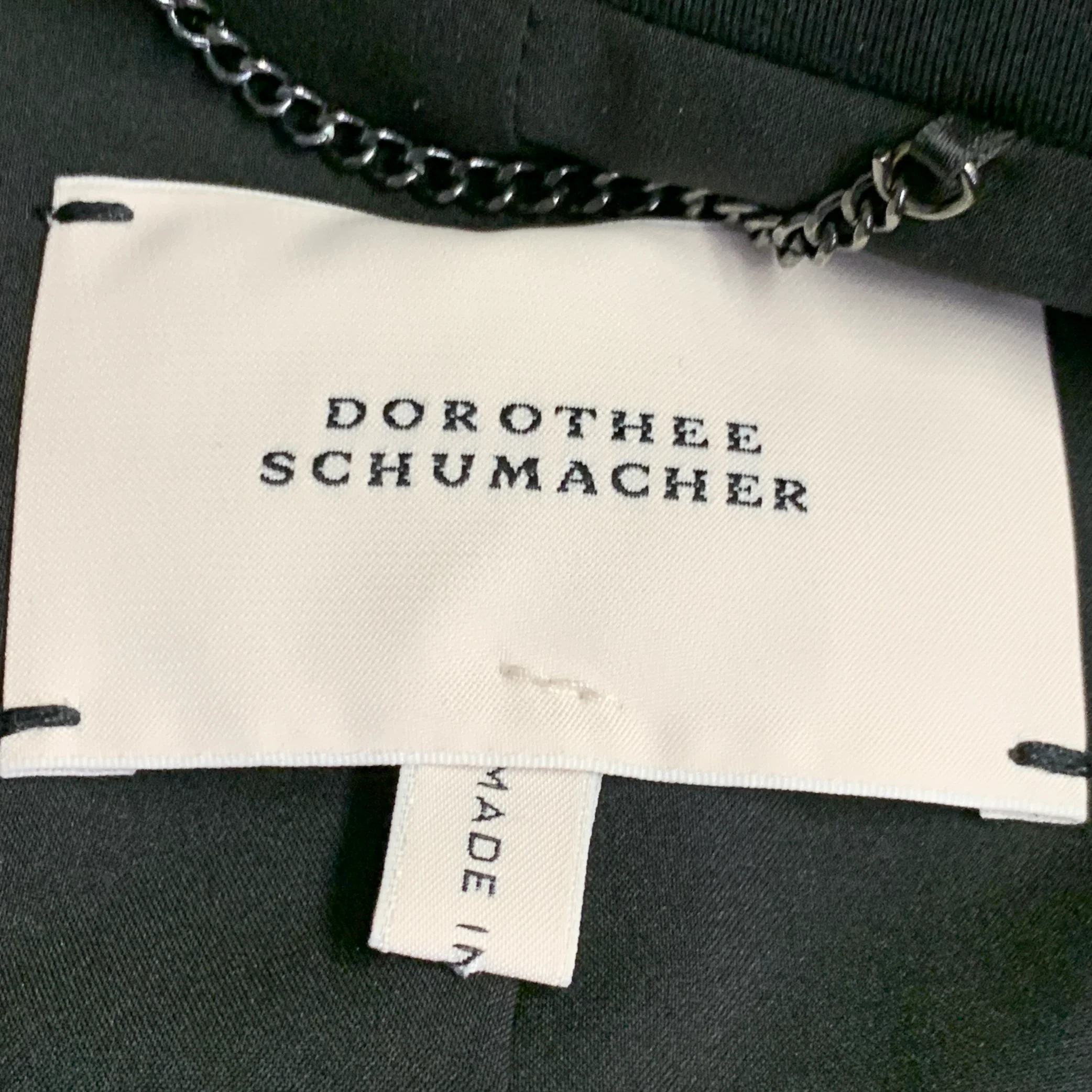 DOROTHEE SCHUMACHER Size 2 Black Viscose Blend Jacket Blazer - Image 6