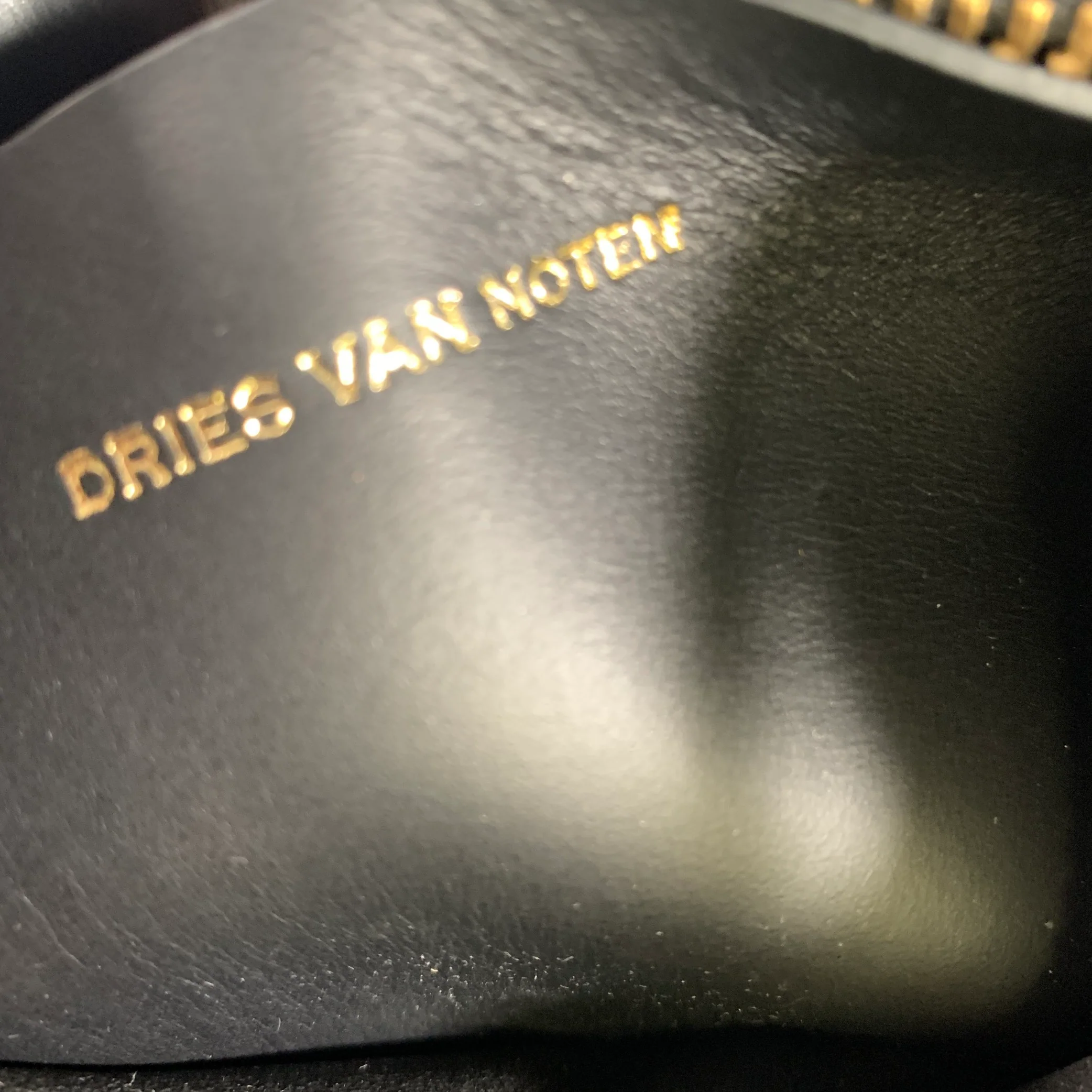DRIES VAN NOTEN Black Feather Clutch Handbag - Image 7