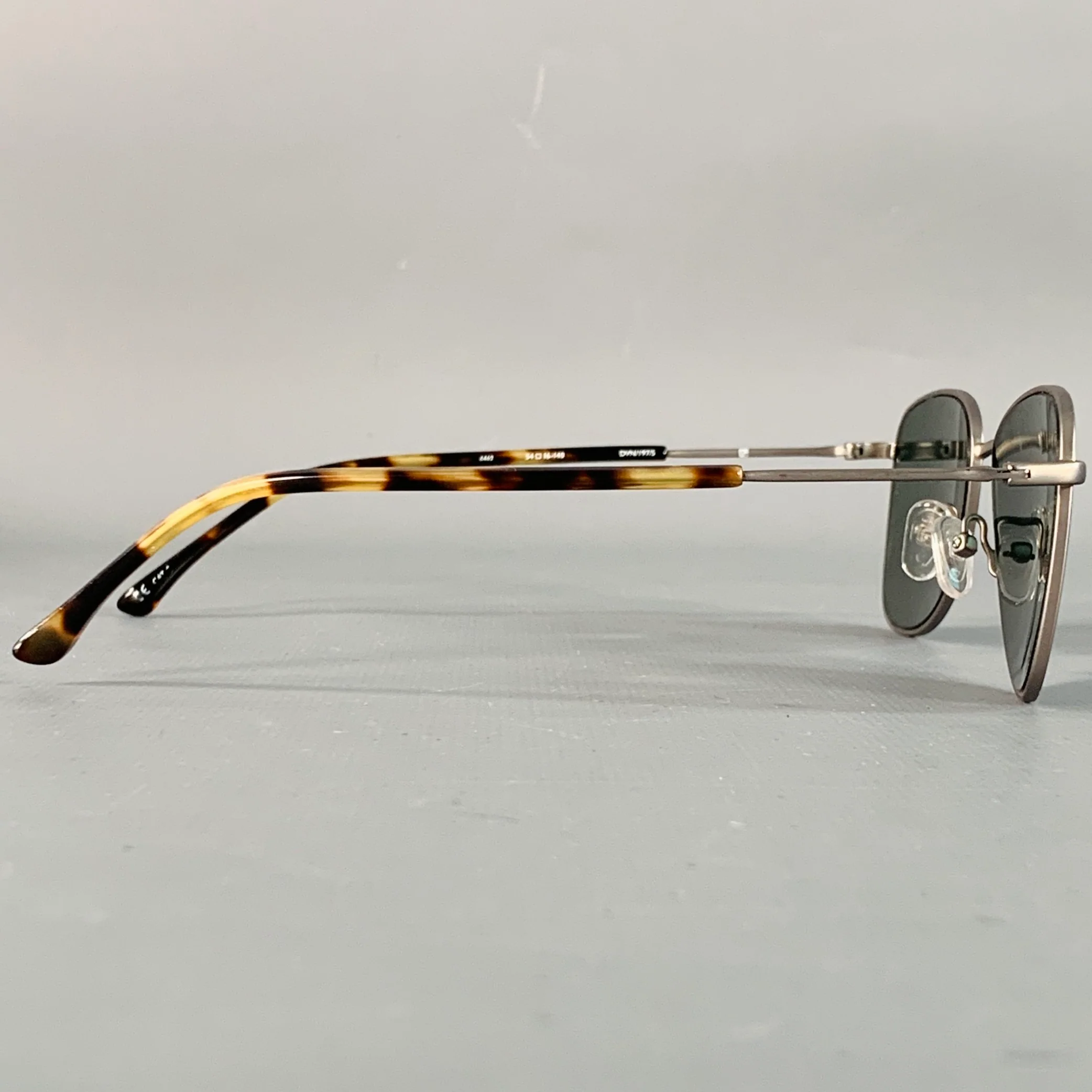 DRIES VAN NOTEN Silver Tortoiseshell Metal Sunglasses - Image 2