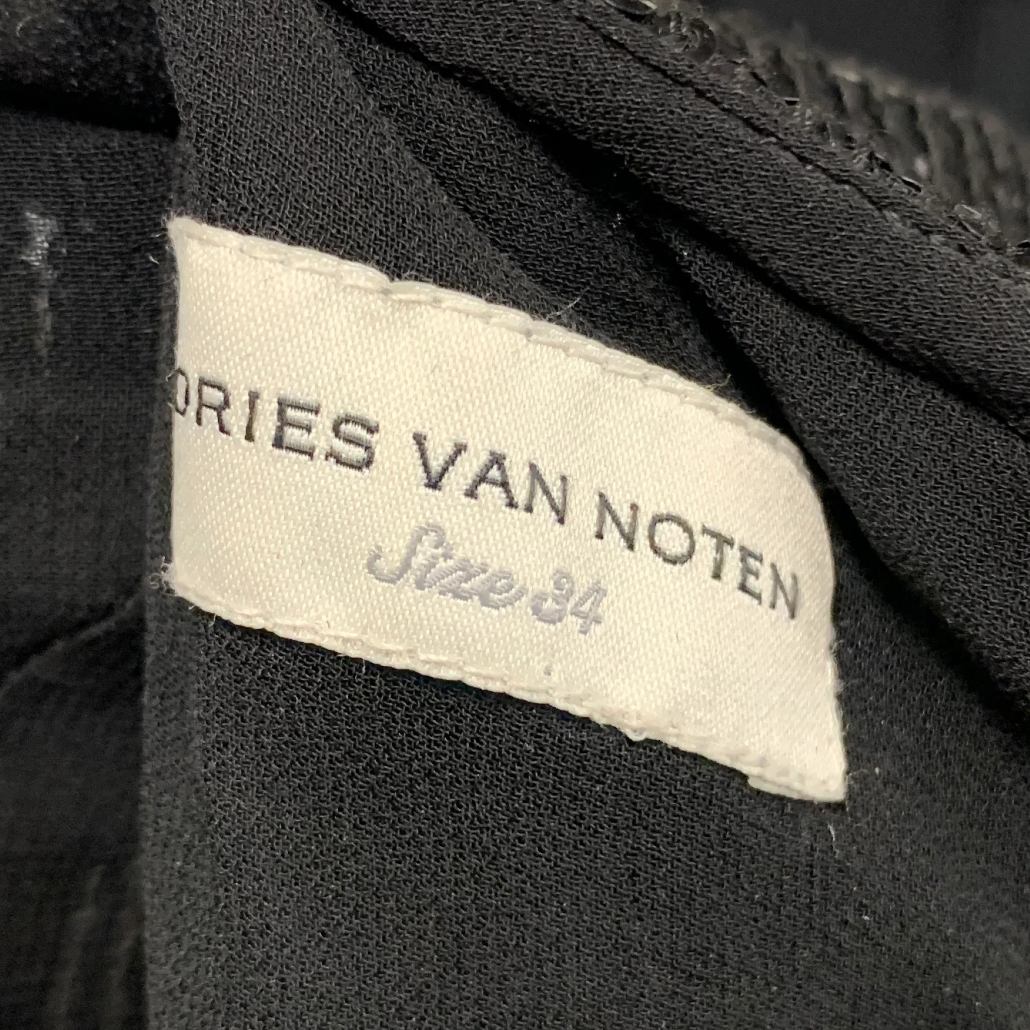 DRIES VAN NOTEN Size 2 Black Viscose Sequined Mini Dress - Image 5