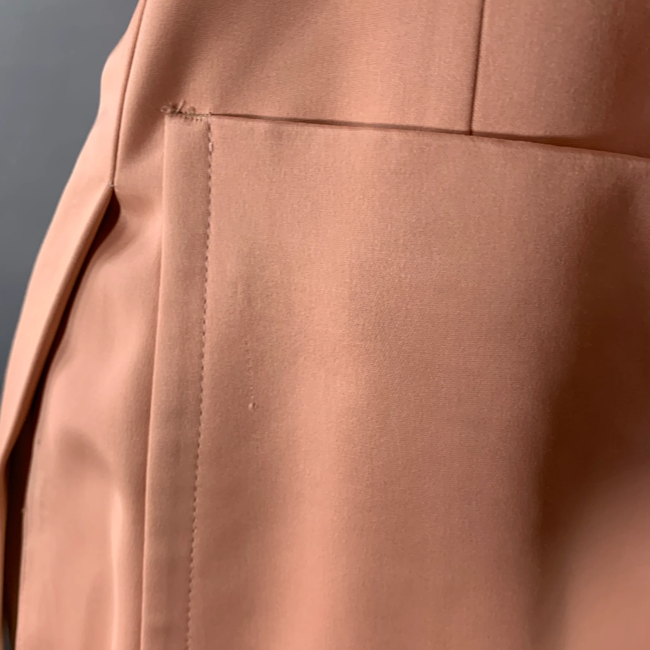 DRIES VAN NOTEN Size 36 Pink Viscose Single Breasted Notch Lapel Sport Coat - Image 6