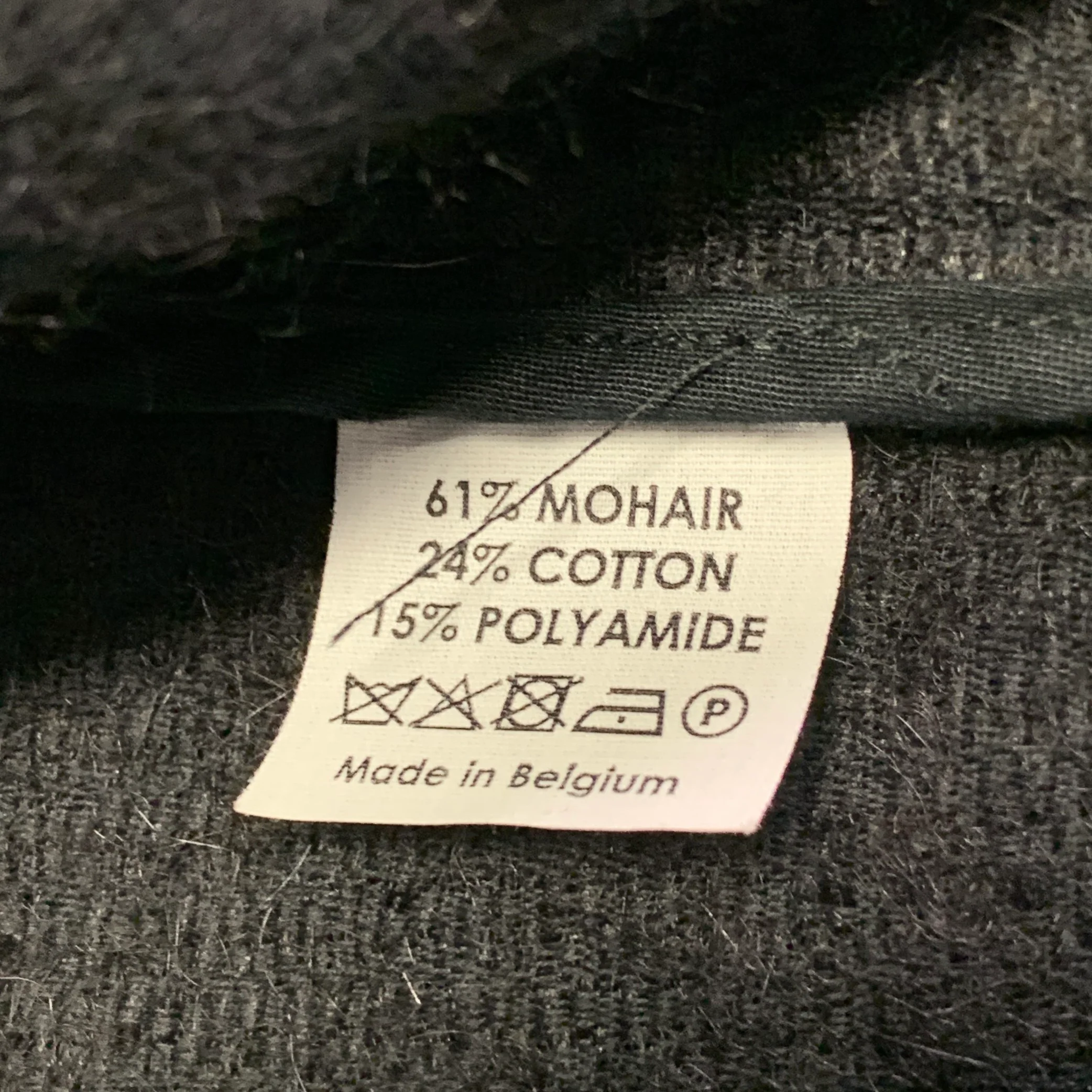 DRIES VAN NOTEN Size L Black Textured Mohair Blend Epaulets Coat - Image 6
