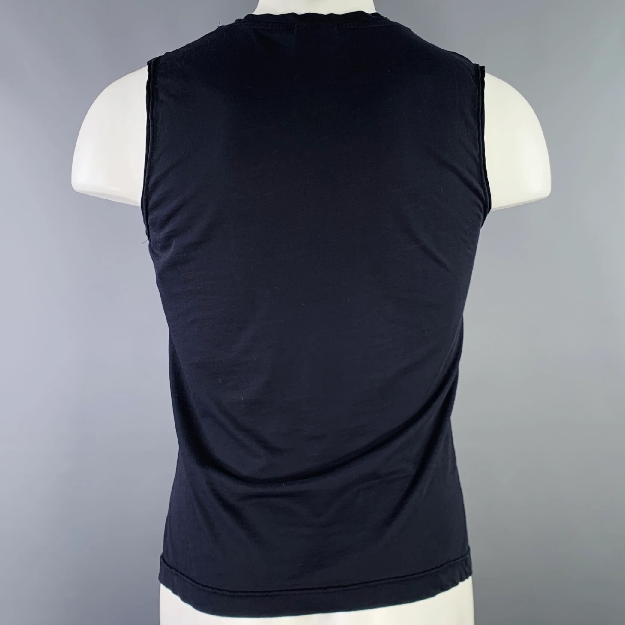DRIES VAN NOTEN Size S Black Muscle Tank Top - Image 3