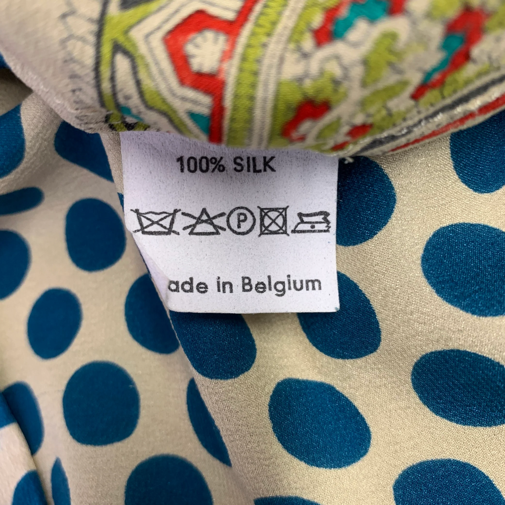 DRIES VAN NOTEN Size S Multi Color Silk Polka Dot Tank Casual Top - Image 6