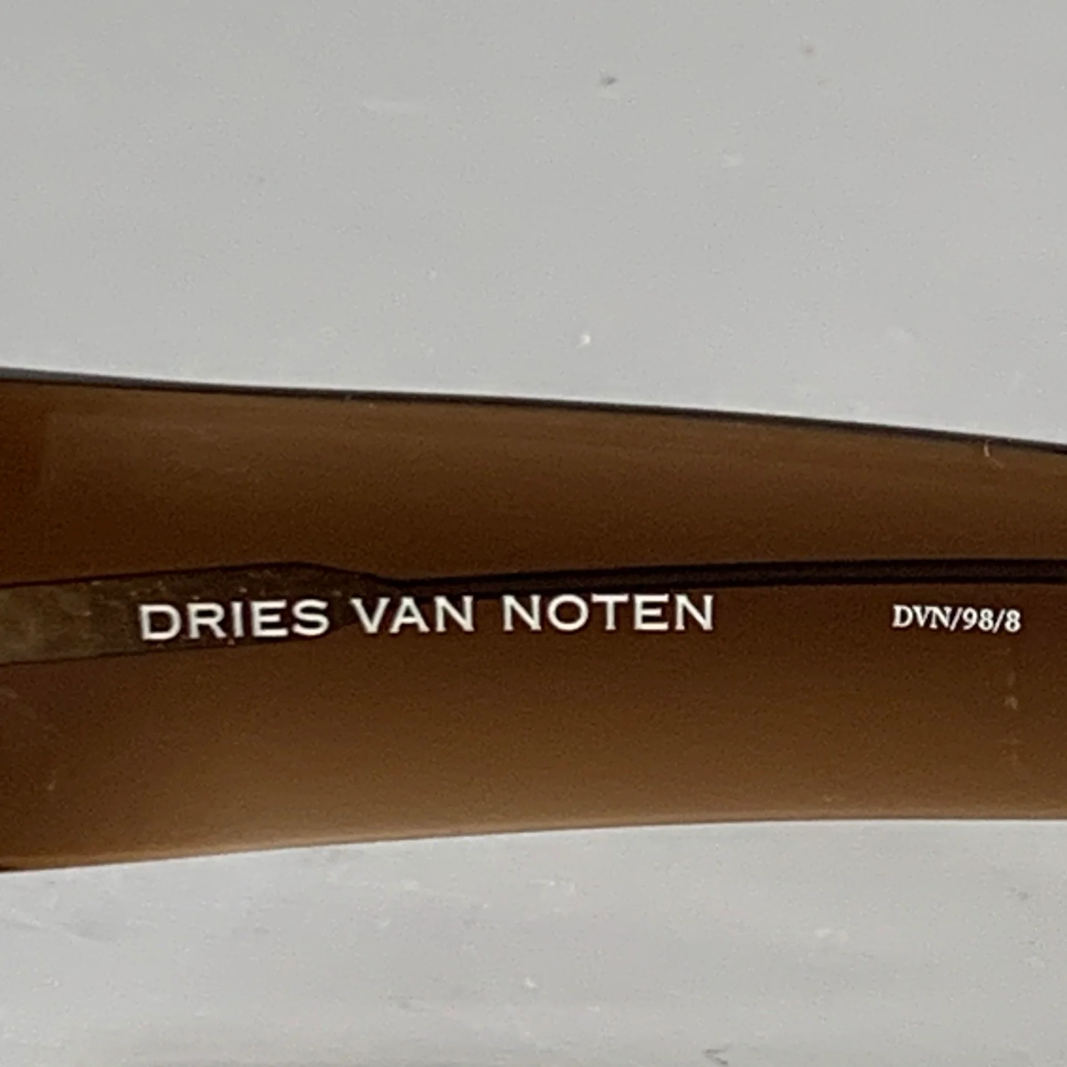 DRIES VAN NOTEN x LINDA FARROW SS26 Brown Acetate Round Sunglasses - Image 7