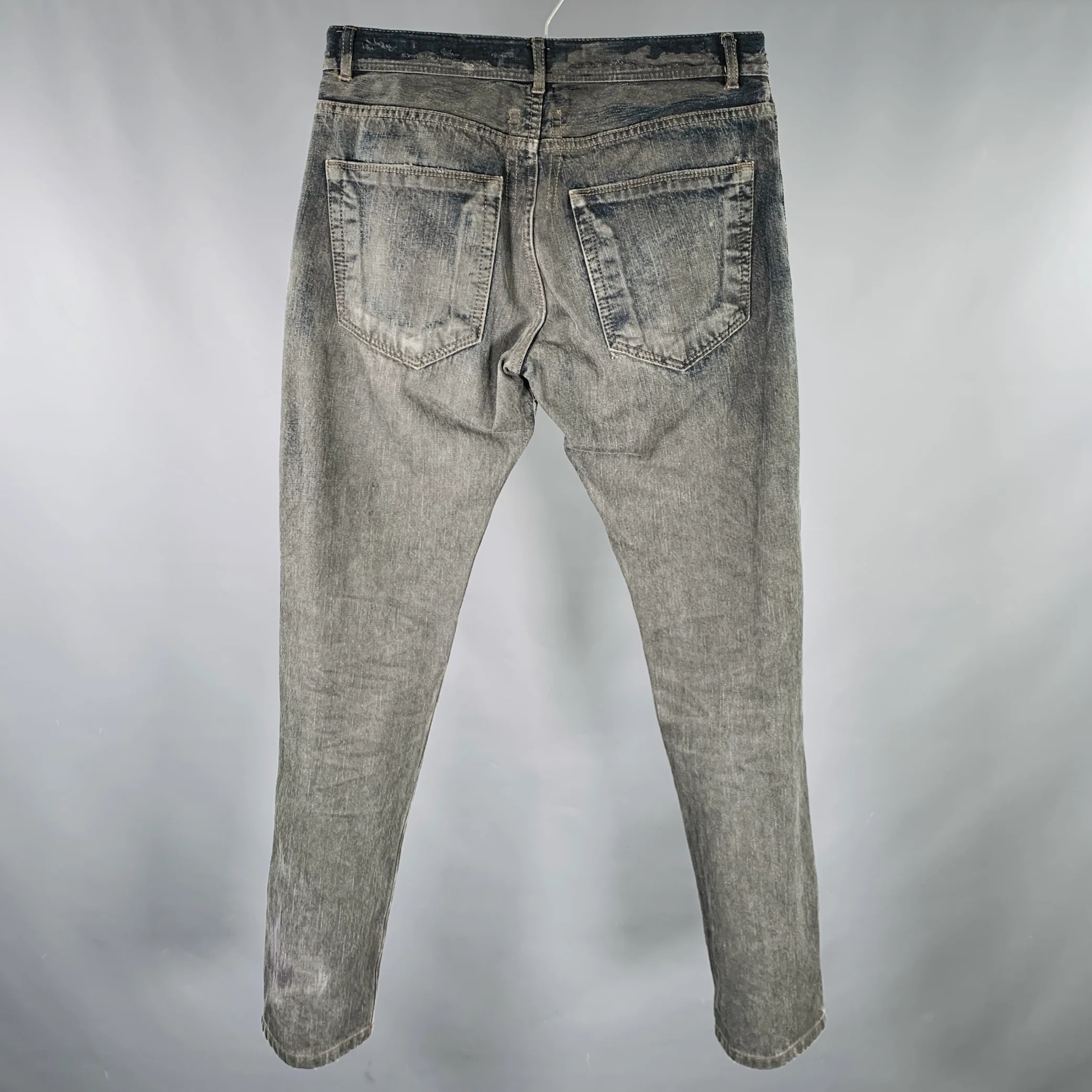 DRKSHDW Size 32 Grey Black Marble Cotton Button Fly Jeans - Image 3