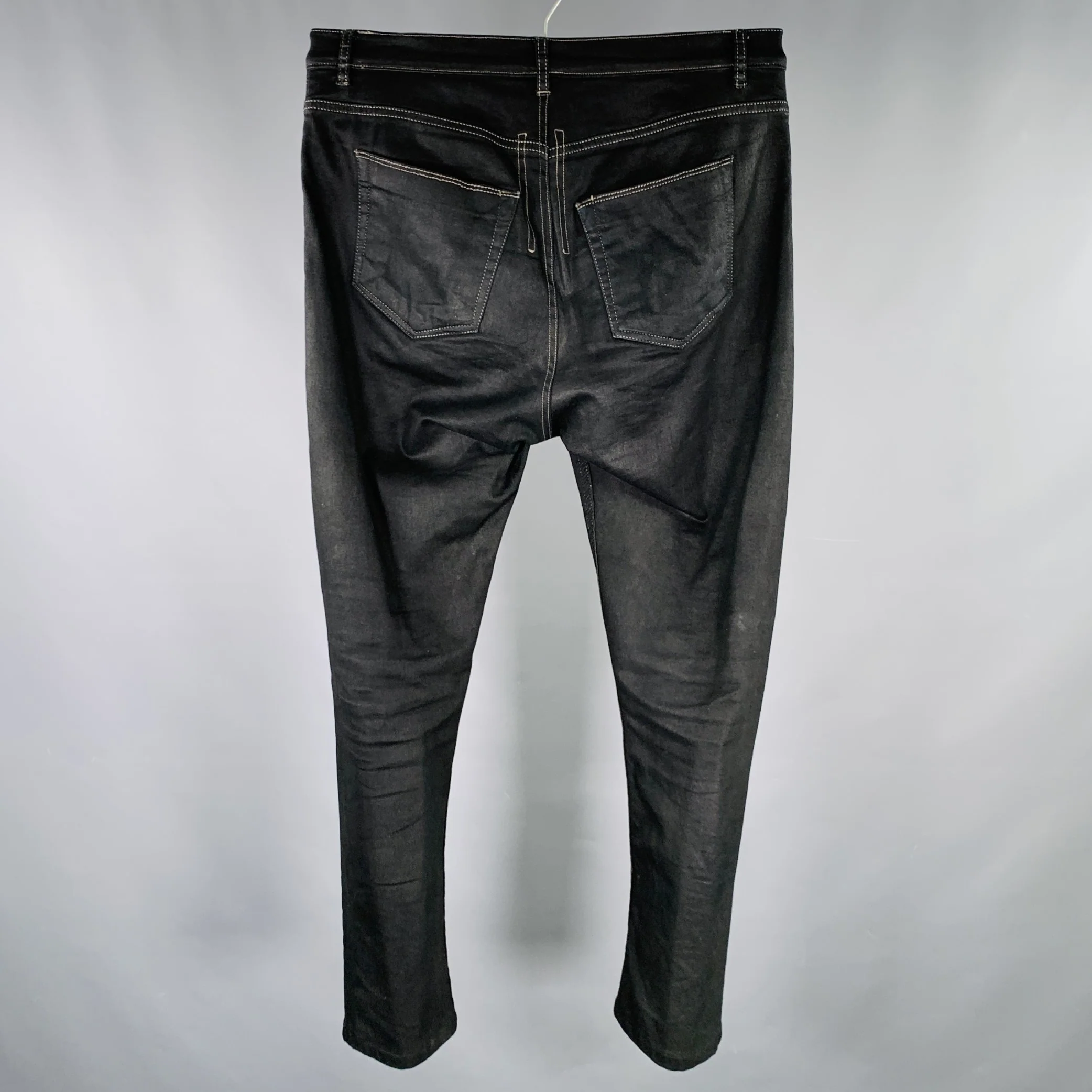 DRKSHDW Size 32 Torrence Cut Black Cotton Blend Button Fly Jeans - Image 3