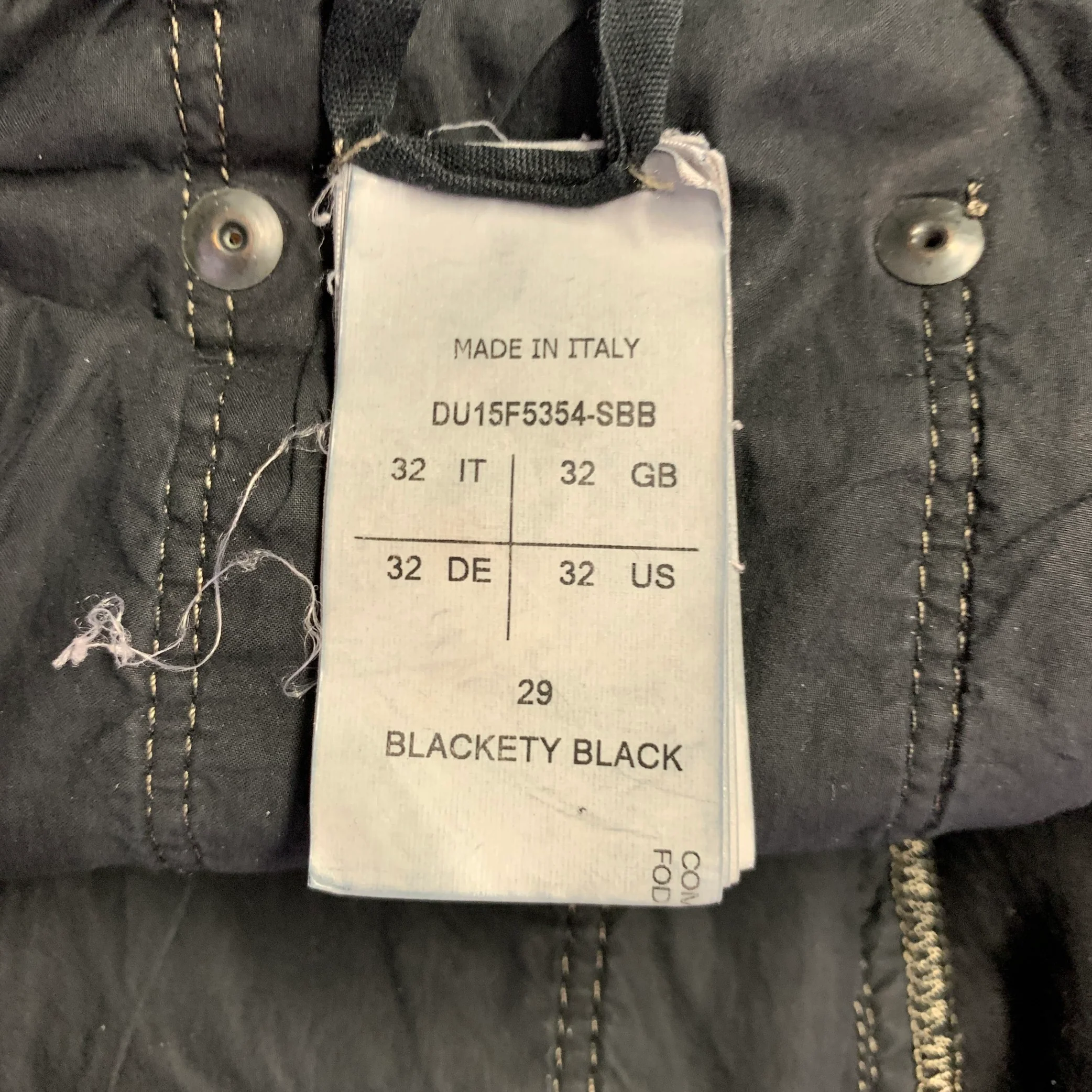 DRKSHDW Size 32 Torrence Cut Black Cotton Blend Button Fly Jeans - Image 7