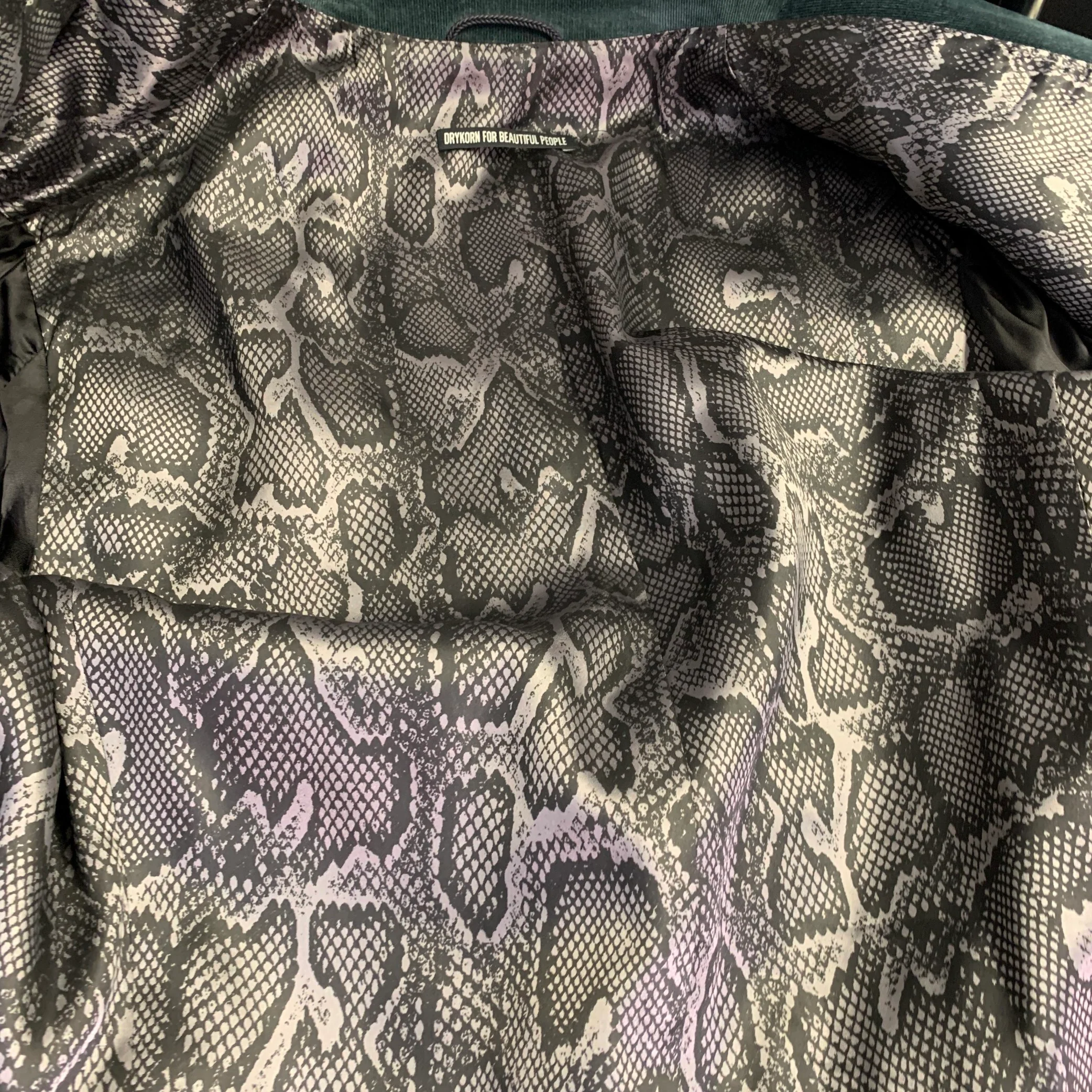 DRYKORN Size 40 Forest Green Corduroy Cotton Blend Peak Lapel Sport Coat - Image 6
