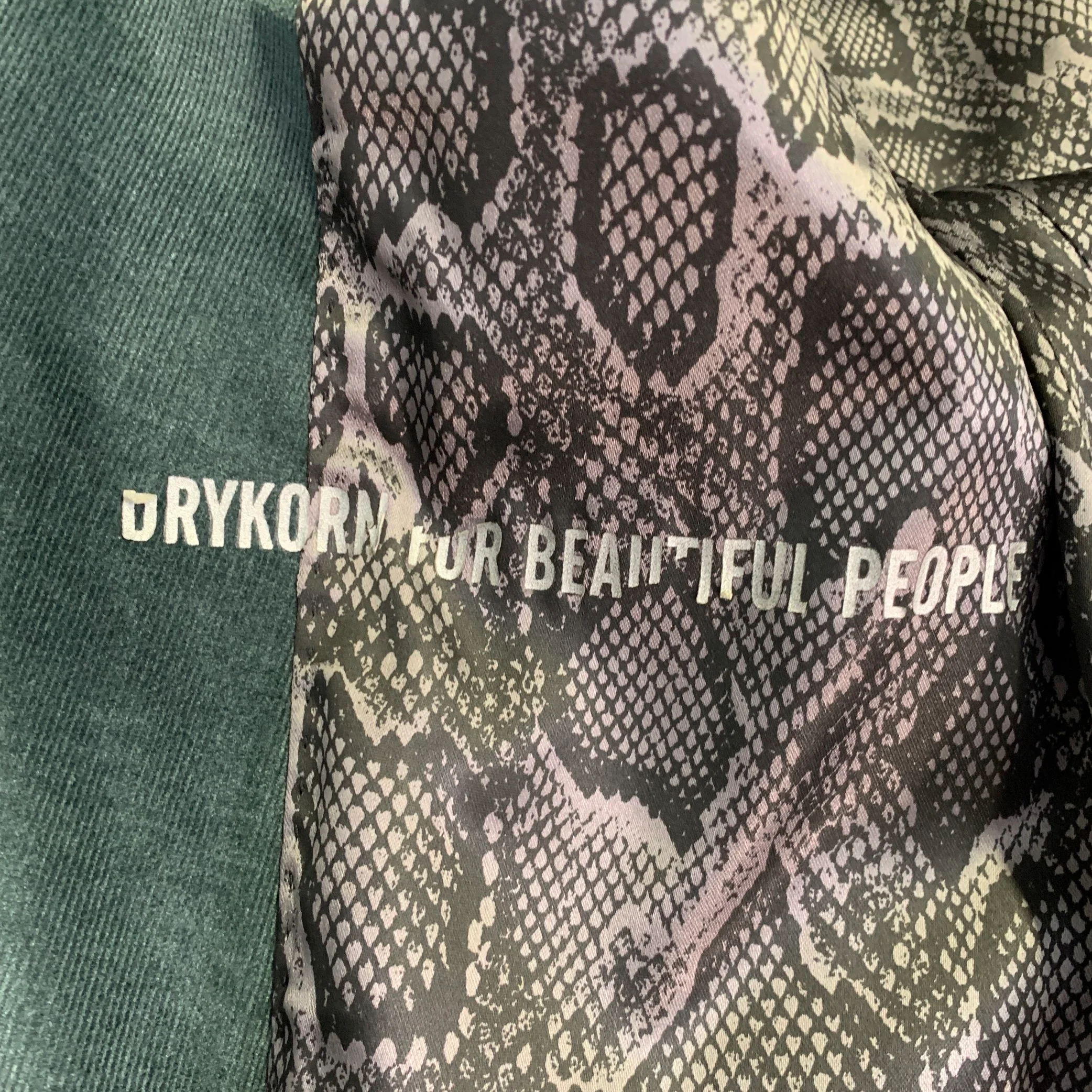 DRYKORN Size 40 Forest Green Corduroy Cotton Blend Peak Lapel Sport Coat - Image 7