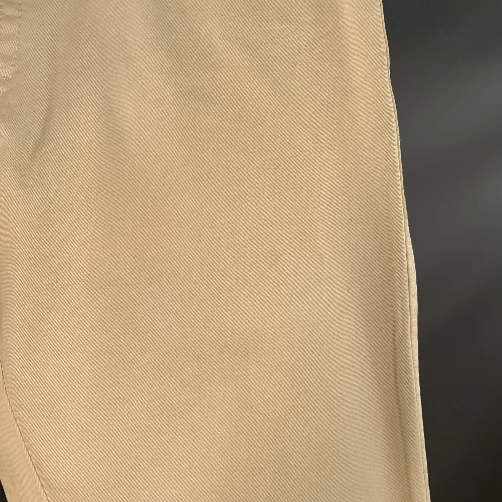 DSQUARED2 Size 34 Cream Twill Cotton Straight Casual Pants - Image 11