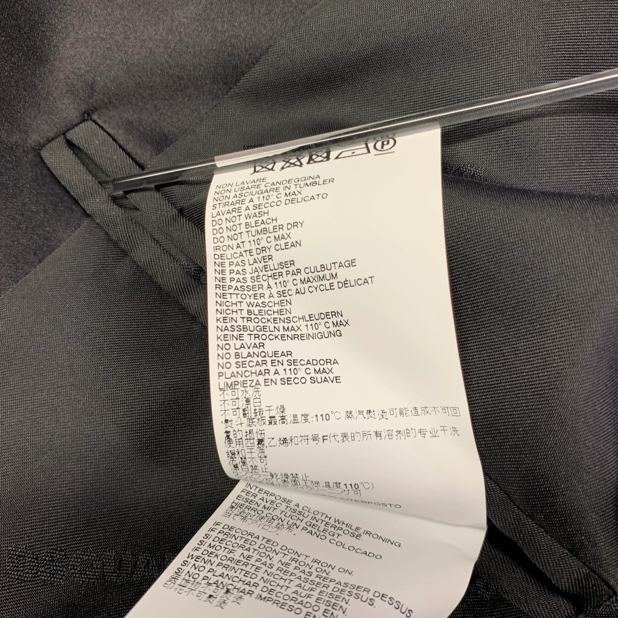 DSQUARED2 Size 38 Black Polyester Blend Peak Lapel Sport Coat - Image 9