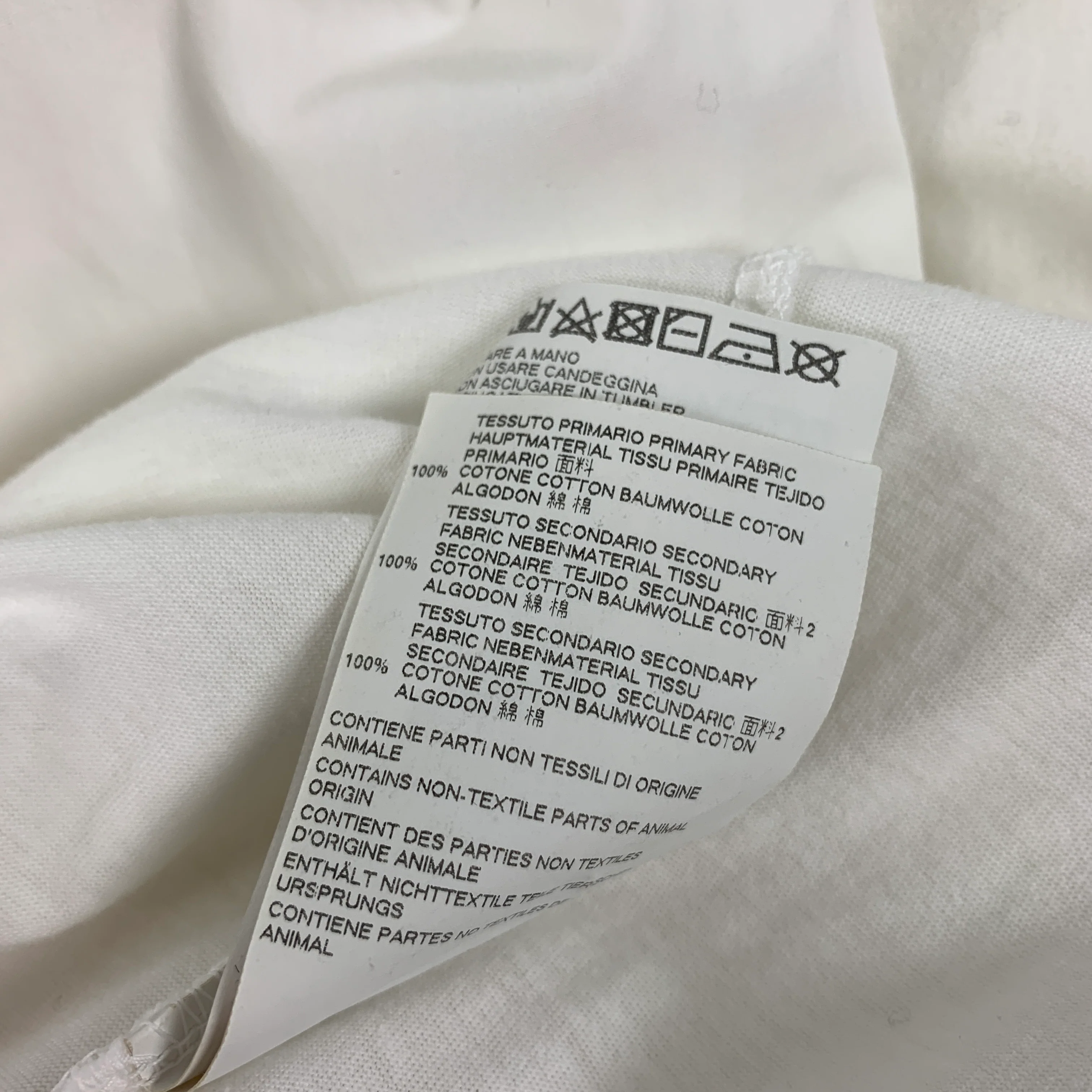 DSQUARED2 Size L White Cotton Crew-Neck T-shirt - Image 4